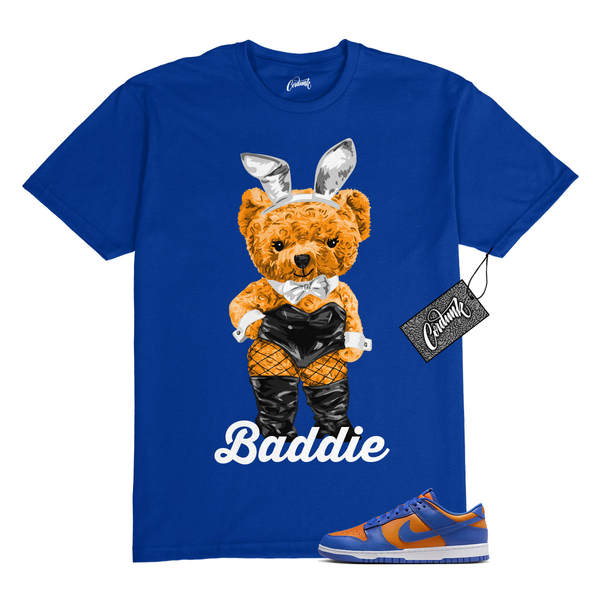 Dunk Knicks Team Royal Blue Orange Low Bright Ceramic T Shirt to Match BAD
