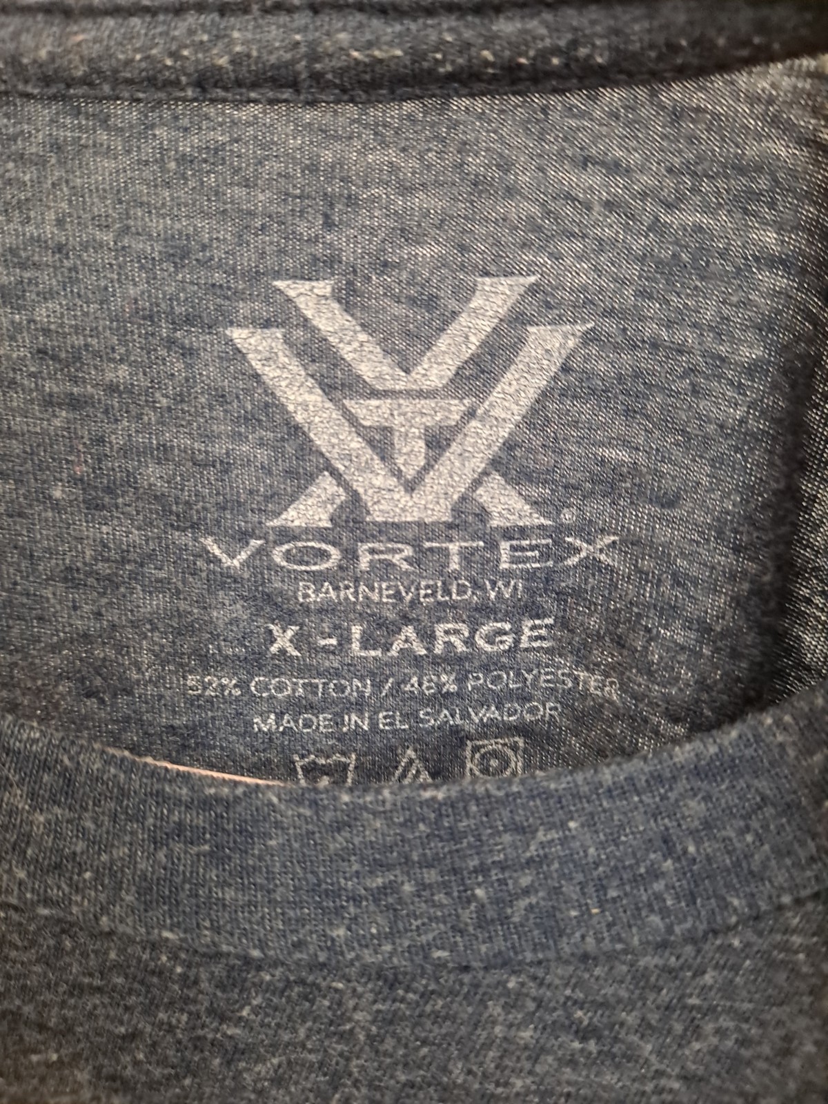 Vortex Optics Golf Men&rsquo;s XL Heather&rsquo;s Steel Blue Super Soft Shirt