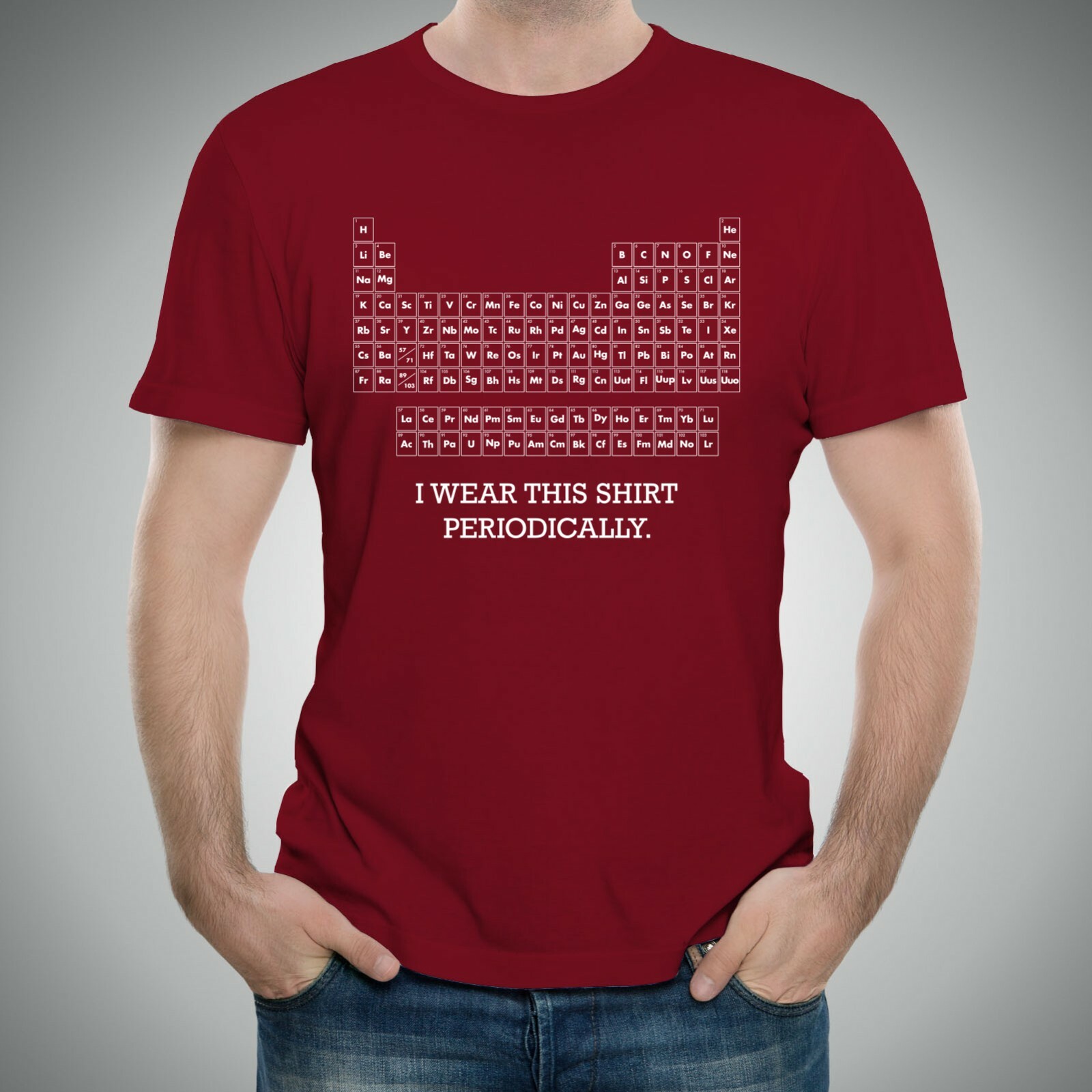 I Wear This Shirt Periodically – Science Chemistry Short Sleeve Cotton T-Shirt