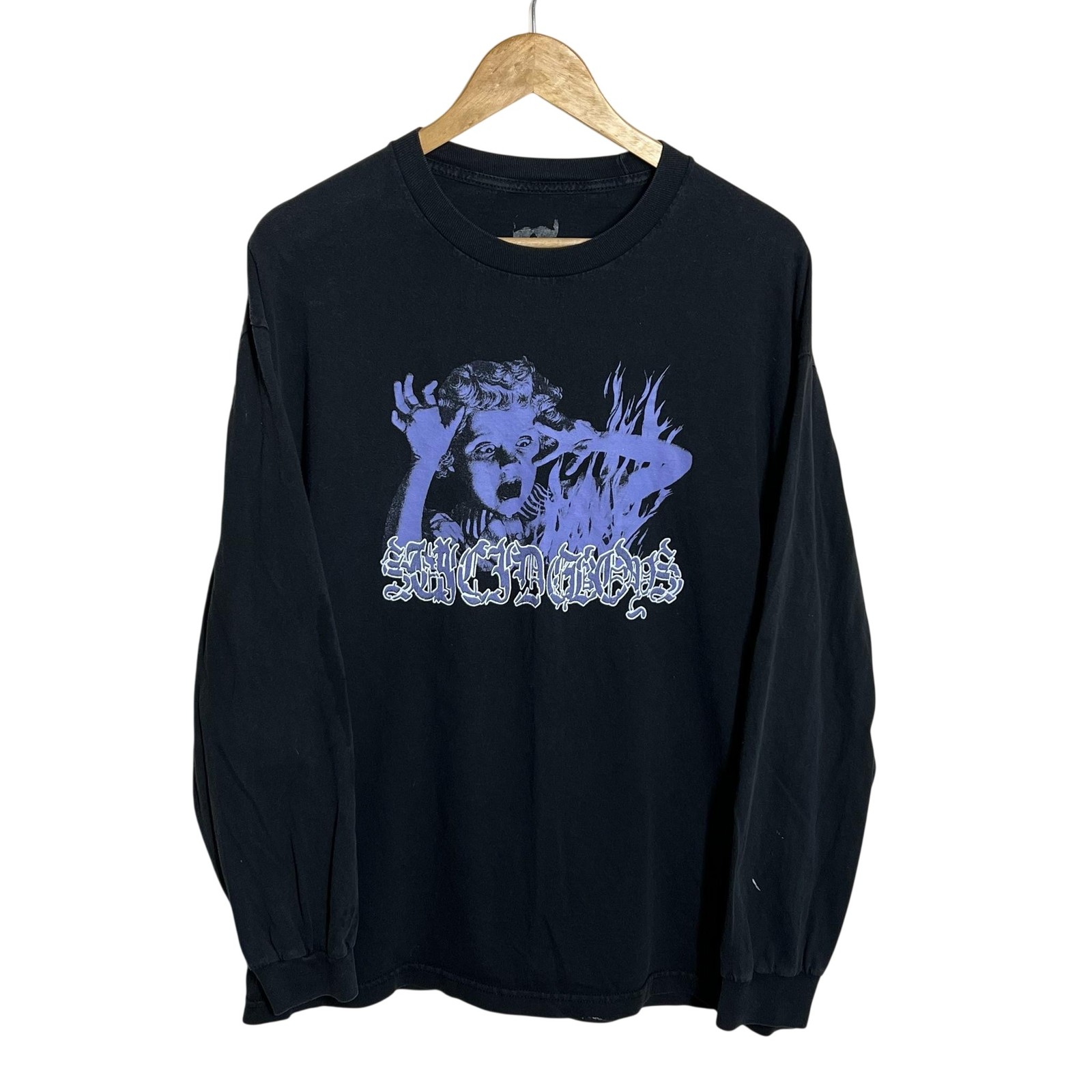G59 Suicideboys Long Sleeve Shirt Mens XL Black Horror Graphic Rap Tee T-Shirt
