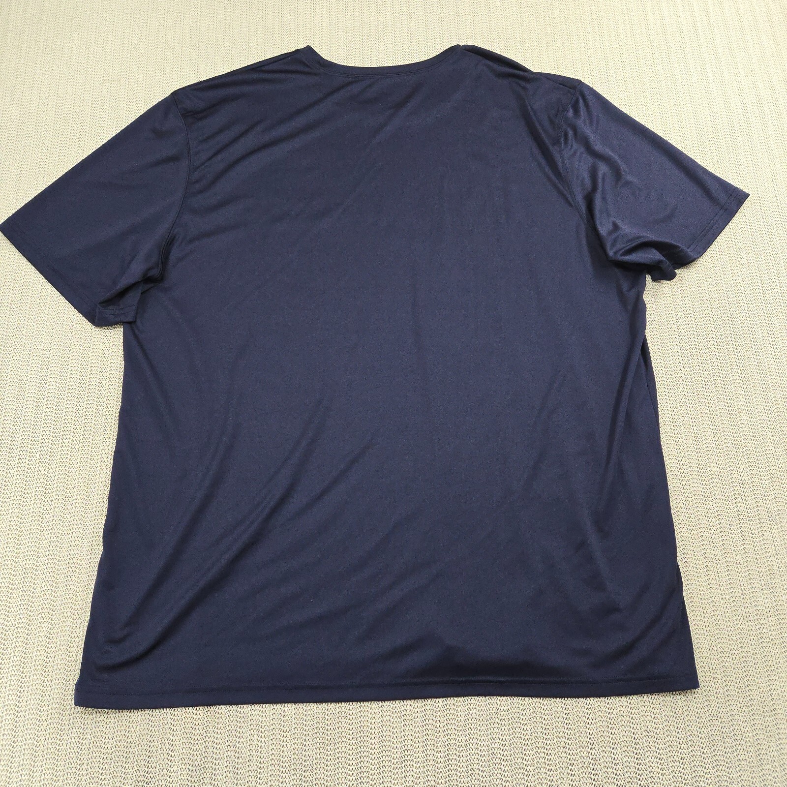 Champion US Navy Shirt Men 2XL XXL Blue Short Sleeve Graphic Performance Stretch