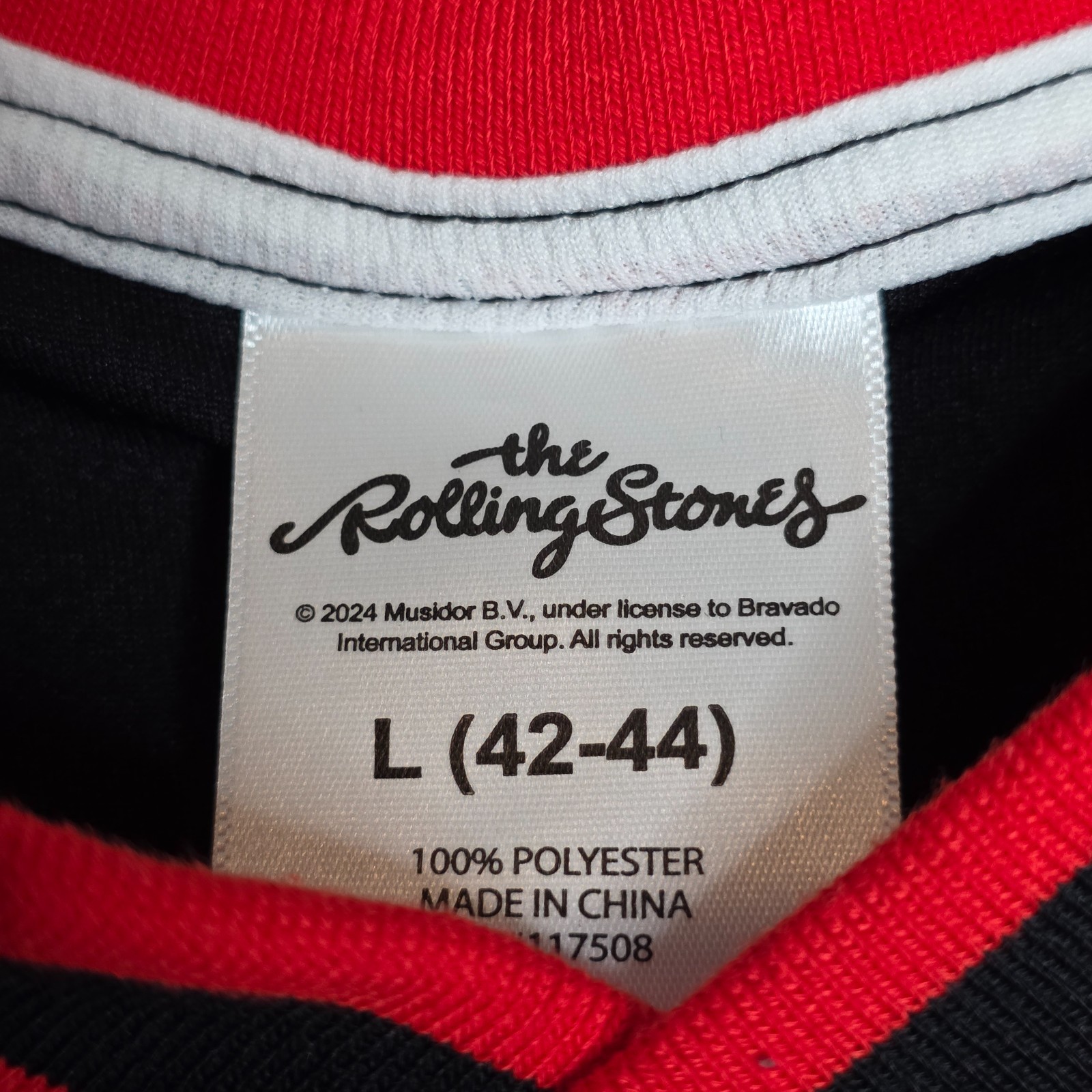 Rolling Stones Men’s Black Jersey Size Large 42–44 2-Sided Graphics