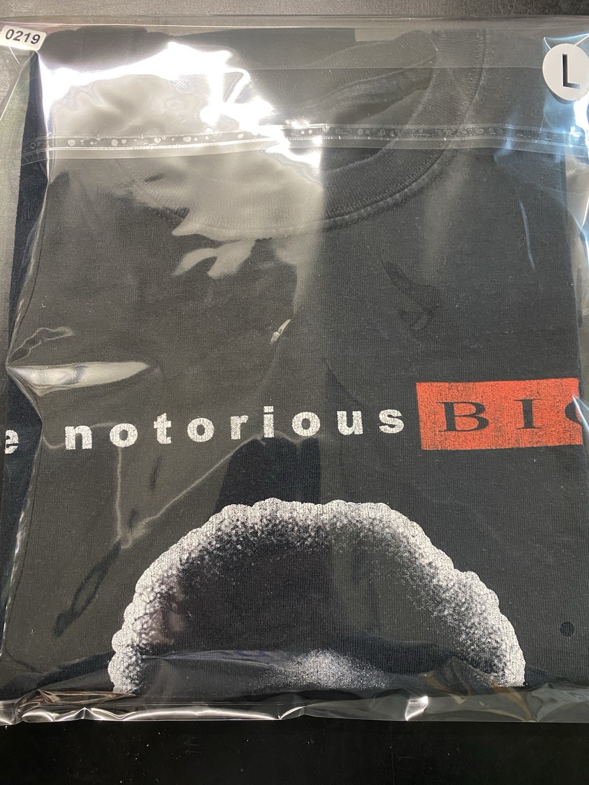 Notorious B.I.G. Ready To Die Rap Tee Baby Graphic T Shirt Black Faded L Y2k