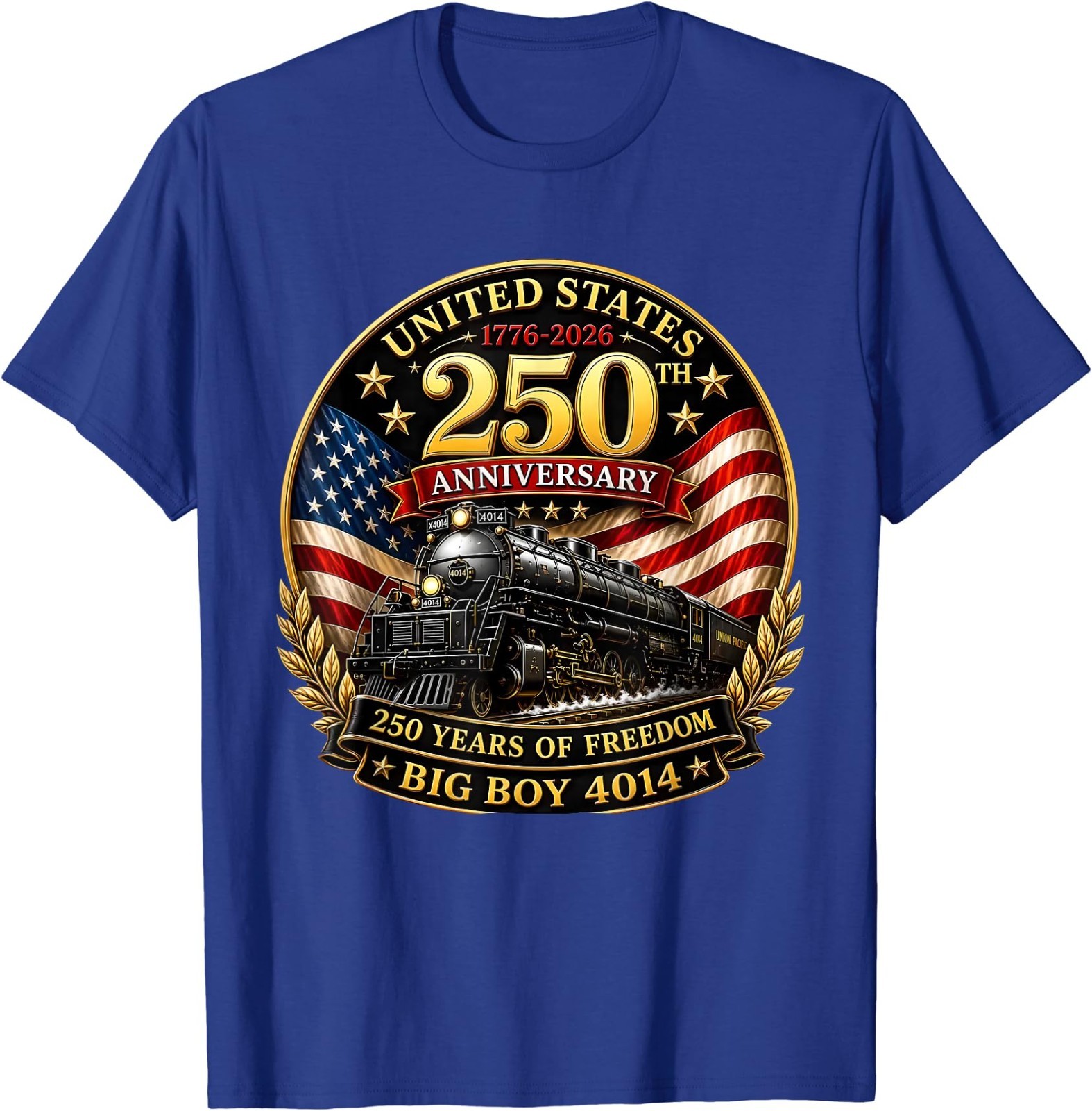 Big Boy 4014 Vintage 250 Steam Locomotive Railroad Train T-Shirt
