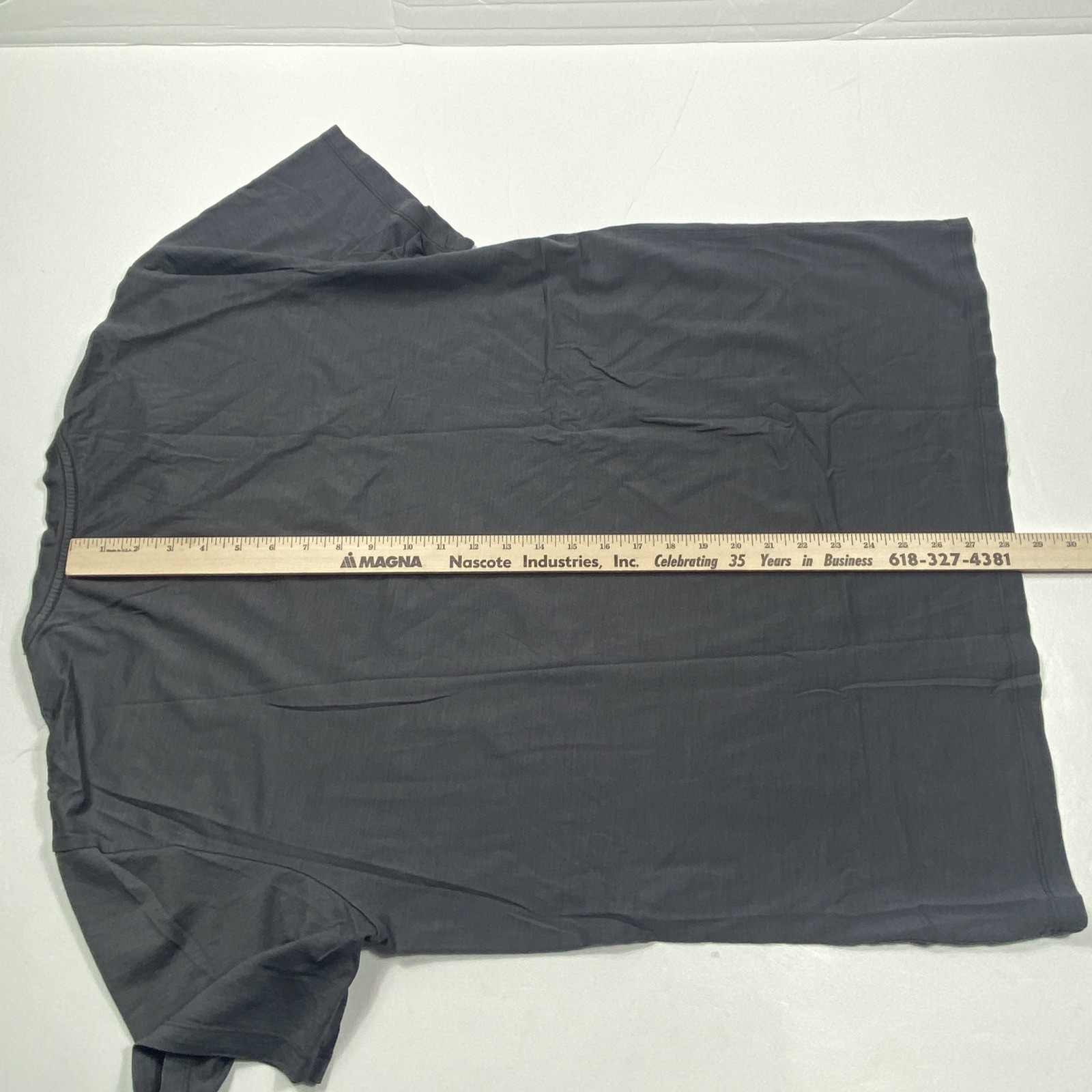 Wool & Prince Merino Blend Crew T-Shirt Gray Men&rsquo;s XXL
