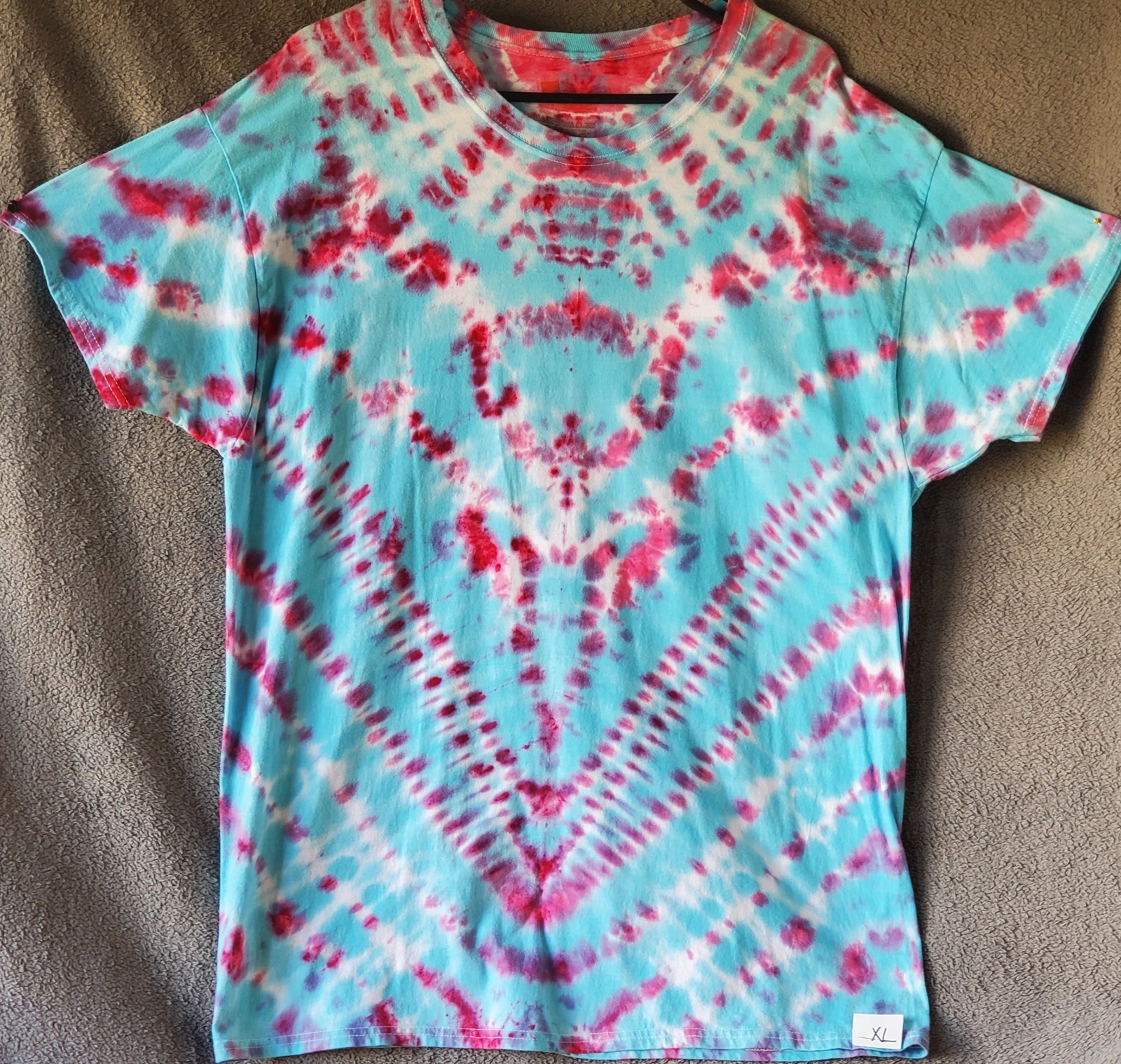 HANES SIZE X-LARGE 100% Cotton Tye Dyed Shirt Pre-washed WON&rsquo;T FADE VERY SOFT