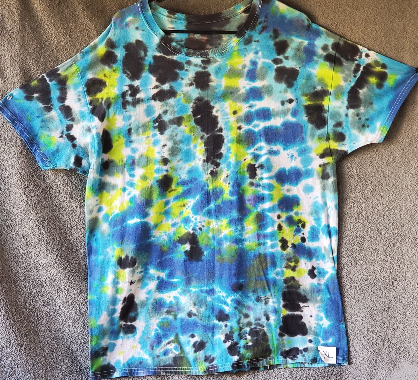 HANES SIZE X-LARGE 100% Cotton Tye Dyed Shirt Pre-washed WON&rsquo;T FADE VERY SOFT