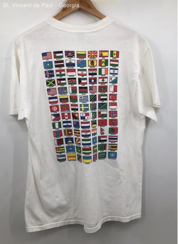 Men&rsquo;s Hanes Heavyweight White Vintage Washington D.C. Tee Shirt – Size Large