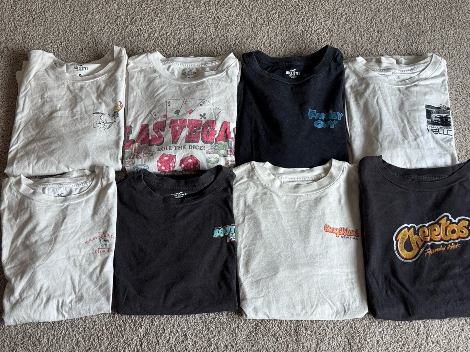 Hollister Co. Brand, Graphic Tee Shirt Bundle, Men’s Size Medium Clothing