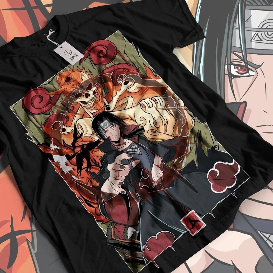 naruto anime t shirt, itachi susano mode, mangekyo sharingan lot