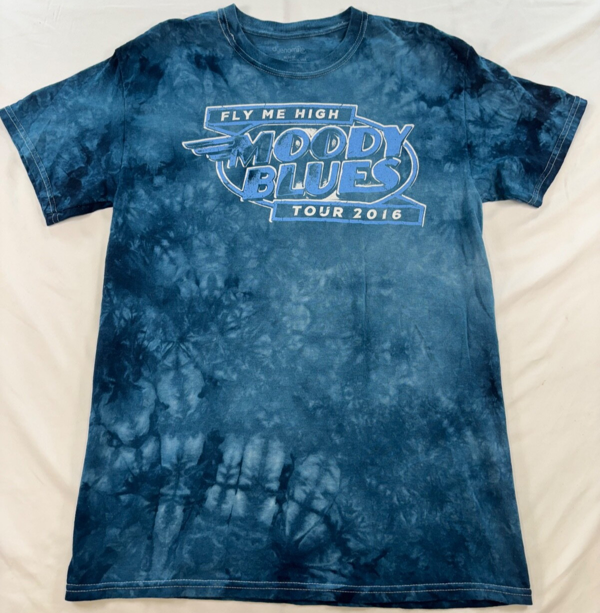 Moody Blues Tour Shirt Mens Sz Medium Tie-Dye 2016 Fly Me High Double Sided