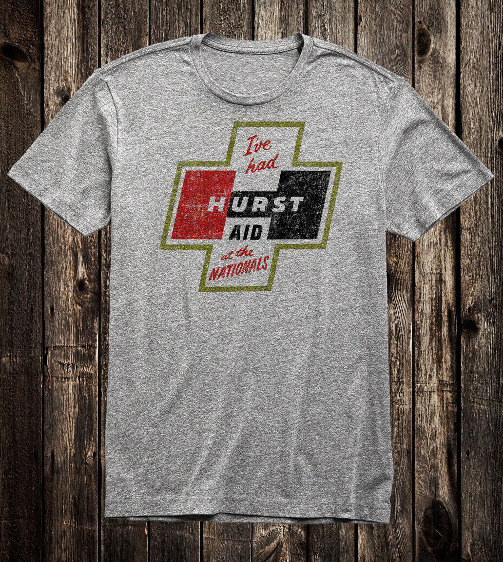 Hot Rod Tee T Shirt Drag Race Racing Vtg Hurst Floor Shifter Aid Nationals