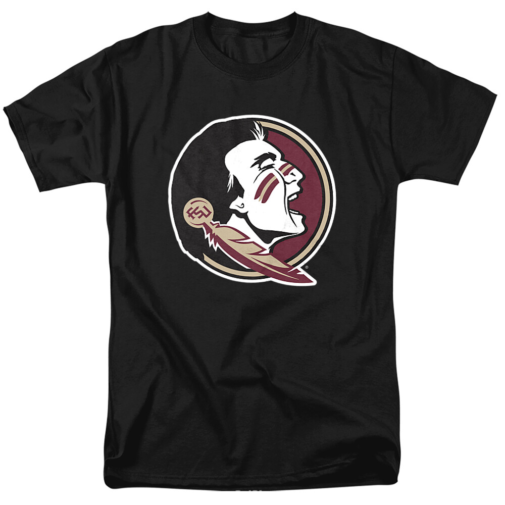 Florida State Adult T-Shirt FSU Seminoles Official Distressed , Black S-5XL