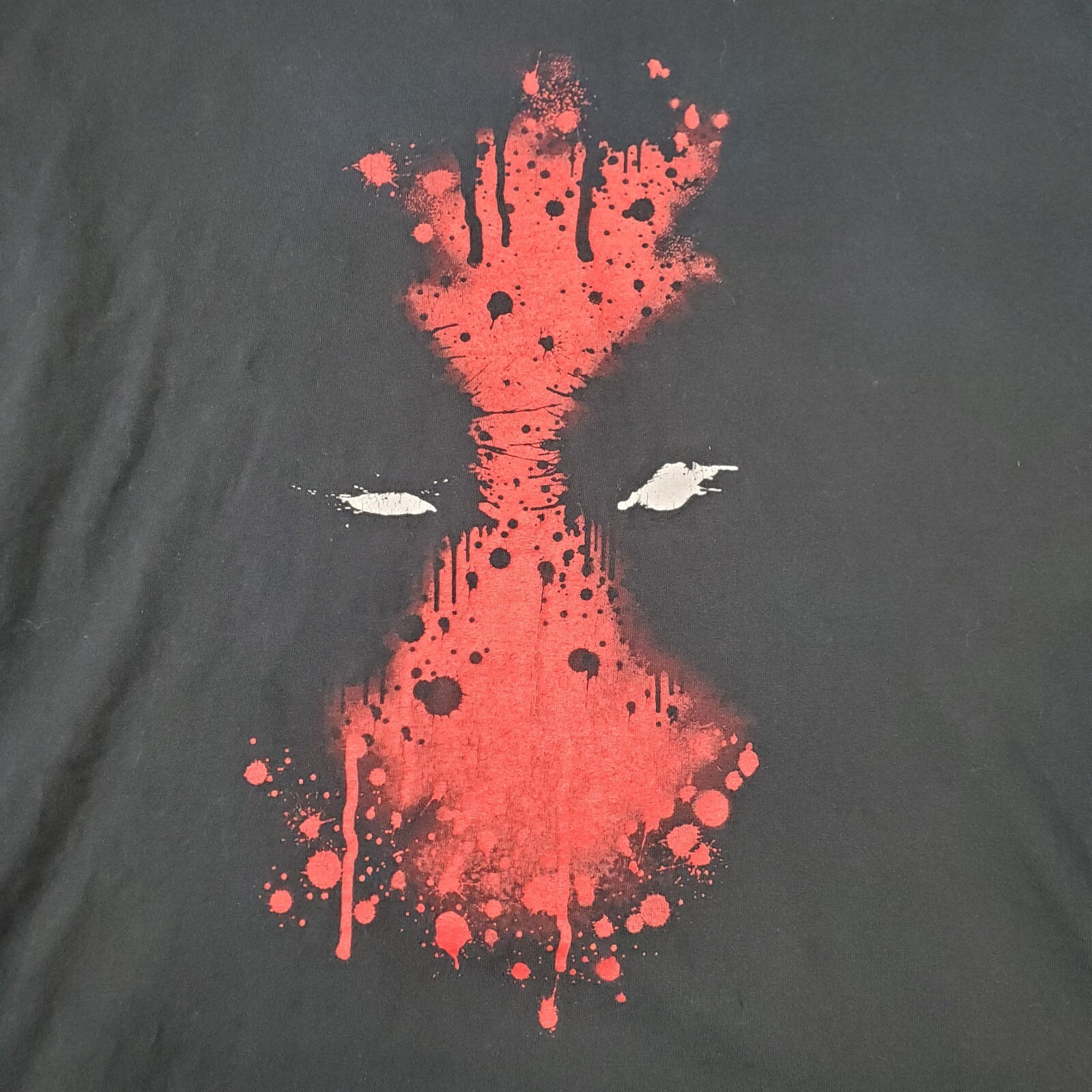Deadpool Shirt Mens XL Black Y2K Marvel Comics Bloody Mask Pullover