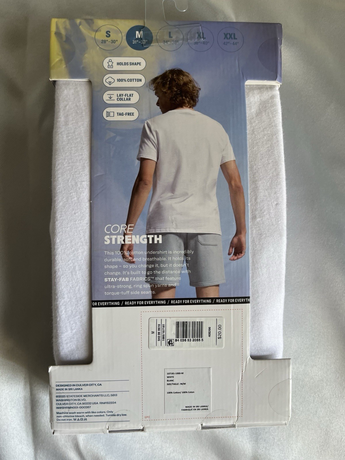 Pair of Thieves Men&rsquo;s 3pk SuperiAir Cotton Crew Neck Undershirt NWT Medium