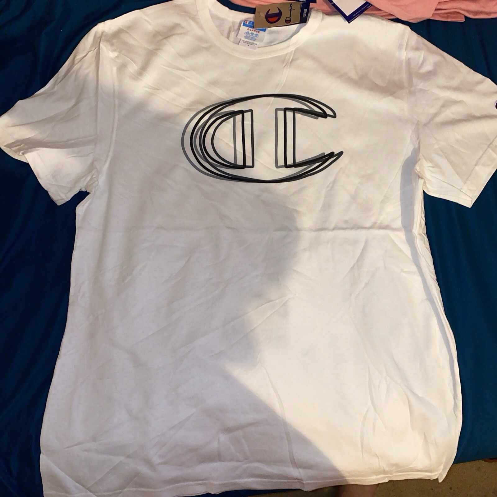 Champion Vibrating C Tshirt 100% Cotton Size XL