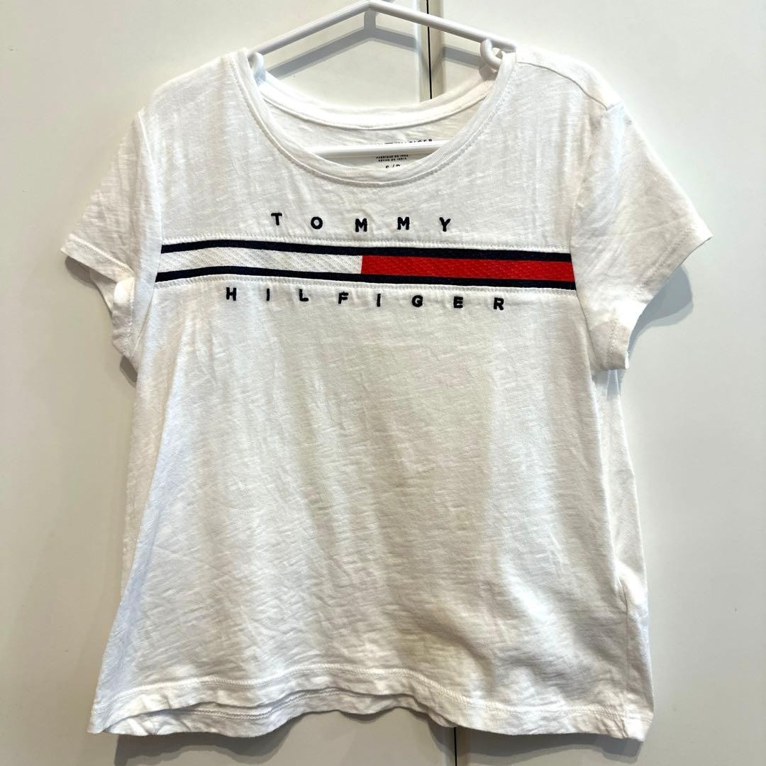 TOMMY HILFIGER T-Shirt Set 2pcs Size S 110 for Kids 6-7 Years