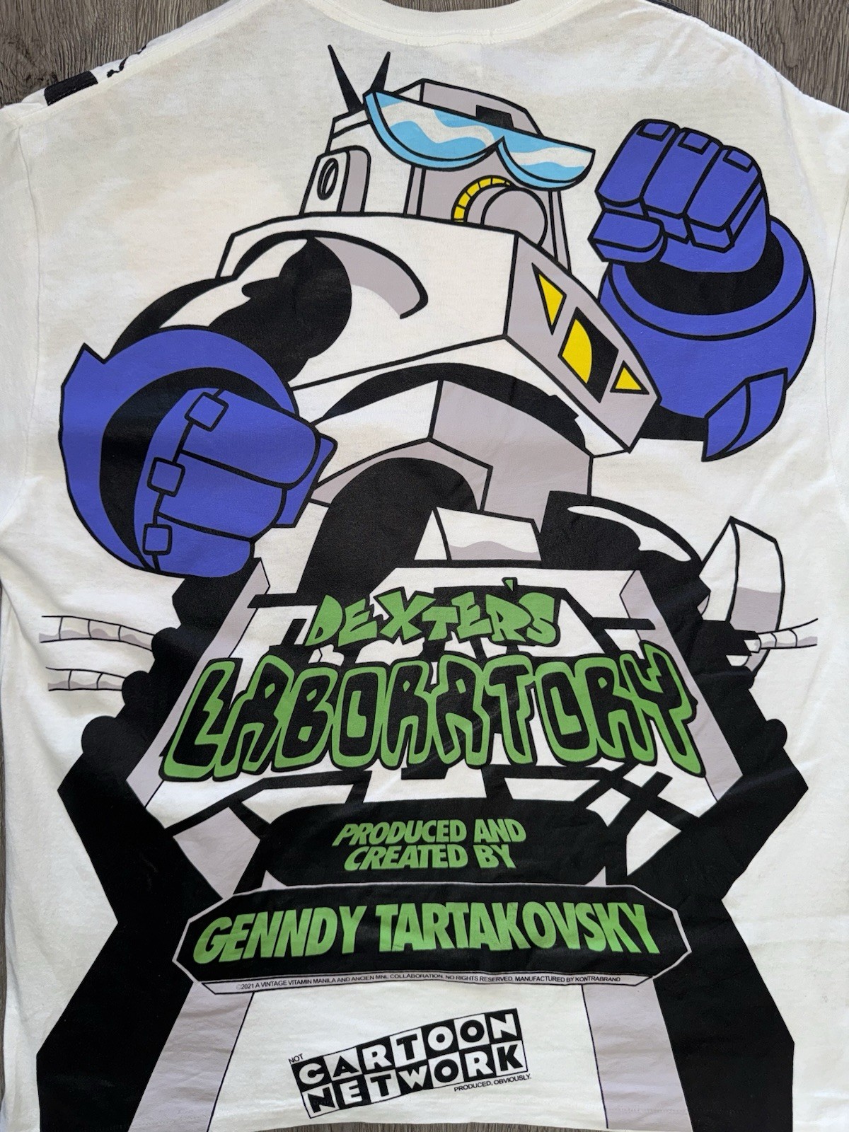 Dexter’s Laboratory Dee Dee Dexter Cartoon Network AOP Shirt XL 23×26.5