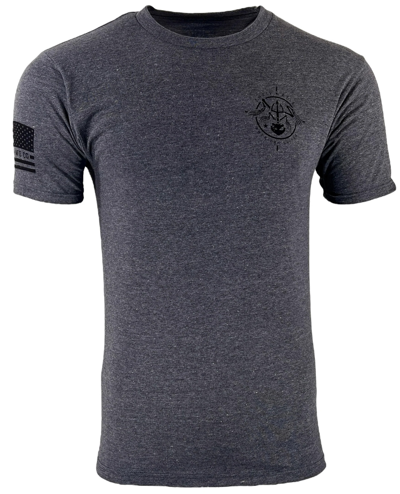 Howitzer Style Men&rsquo;s T-Shirt CHRIS KYLE CIRCLE SHIELD Military Grunt MFG