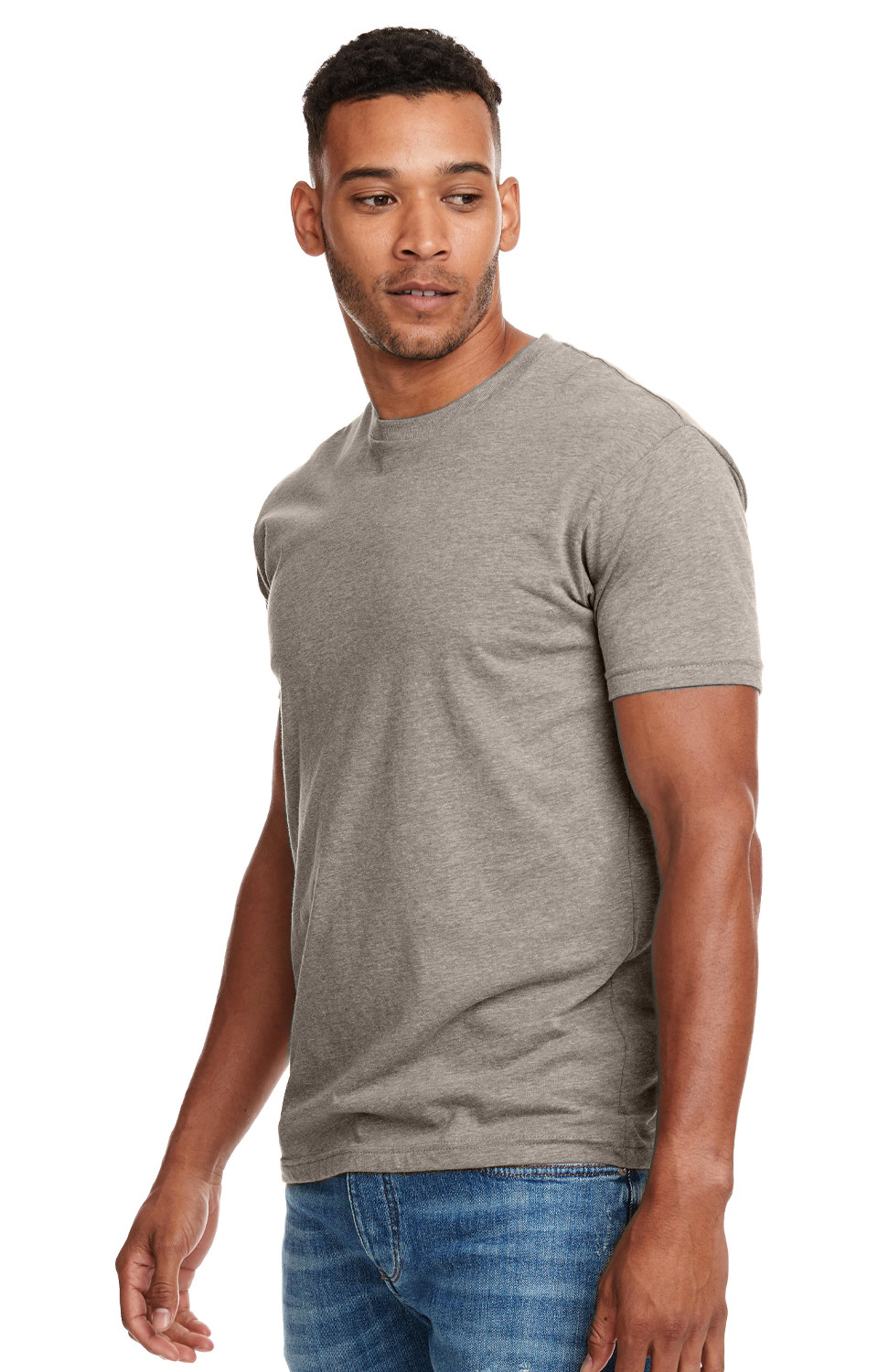 Marky G Apparel N6210 2pk Men&rsquo;s CVC Crew-Neck Short Sleeve T-Shirt Warm Gray XS