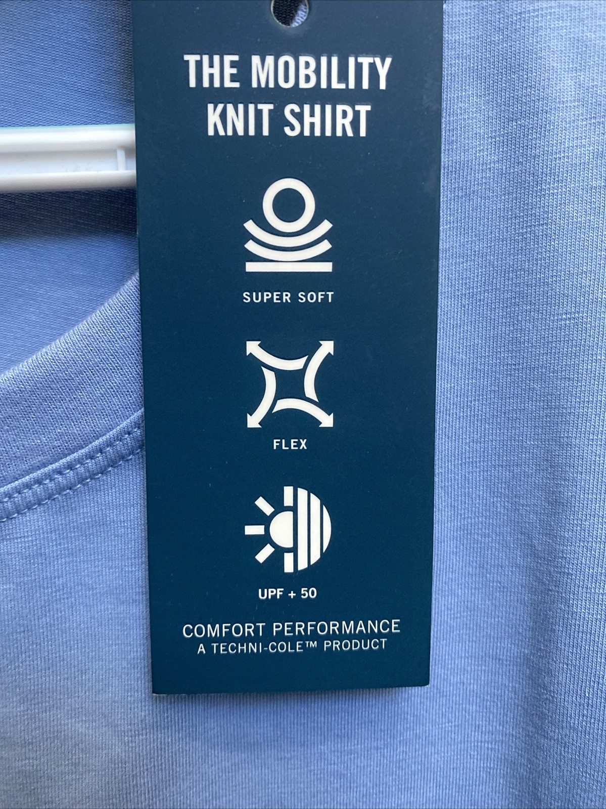Kenneth Cole Active T Shirt 2XL Blue Short Sleeve Crew Neck Tee Slim Fit NWT