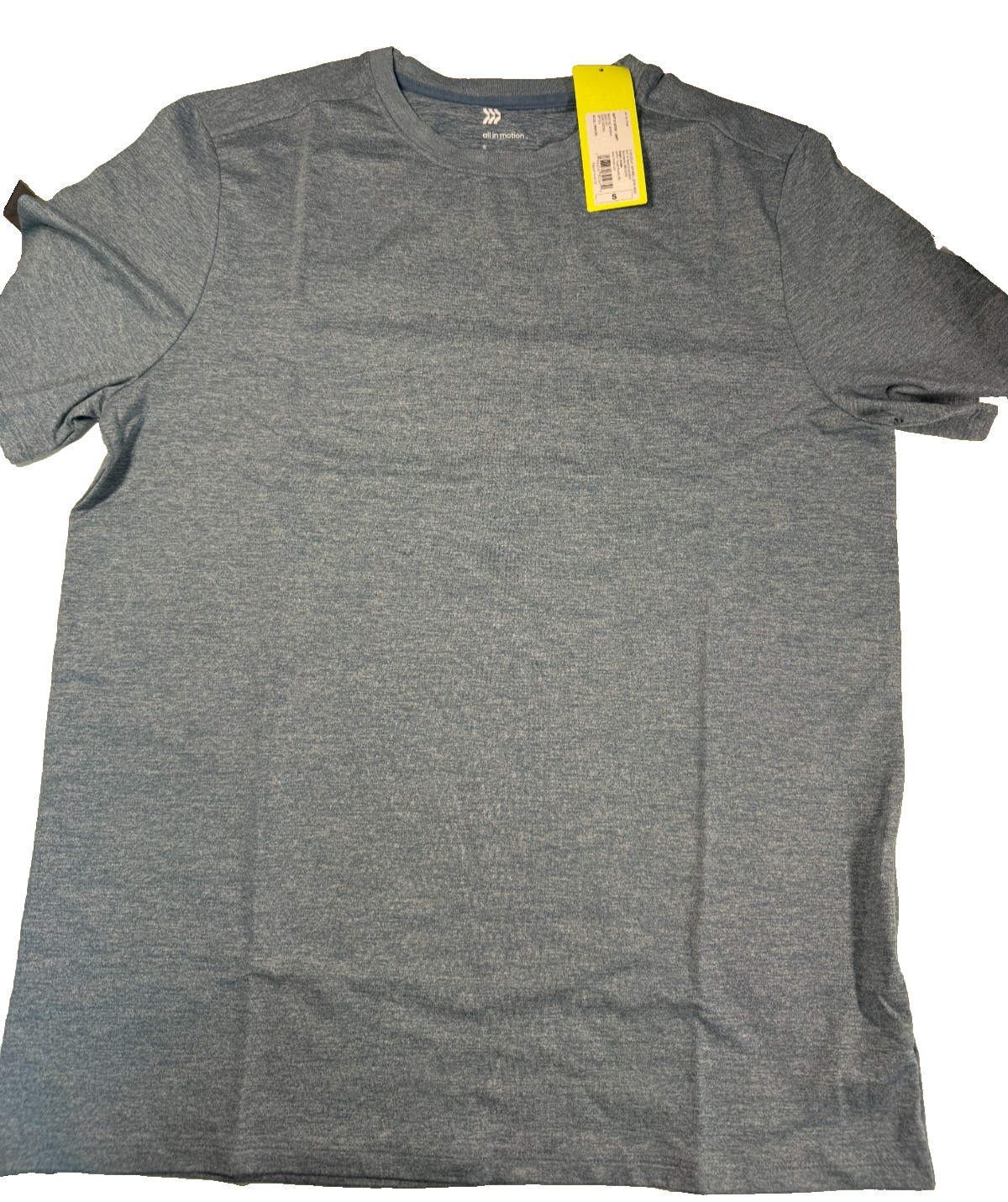 All in Motion Men&rsquo;s Relaxed Fit Soft Stretch T-Shirt Size Small Light Blue NWT