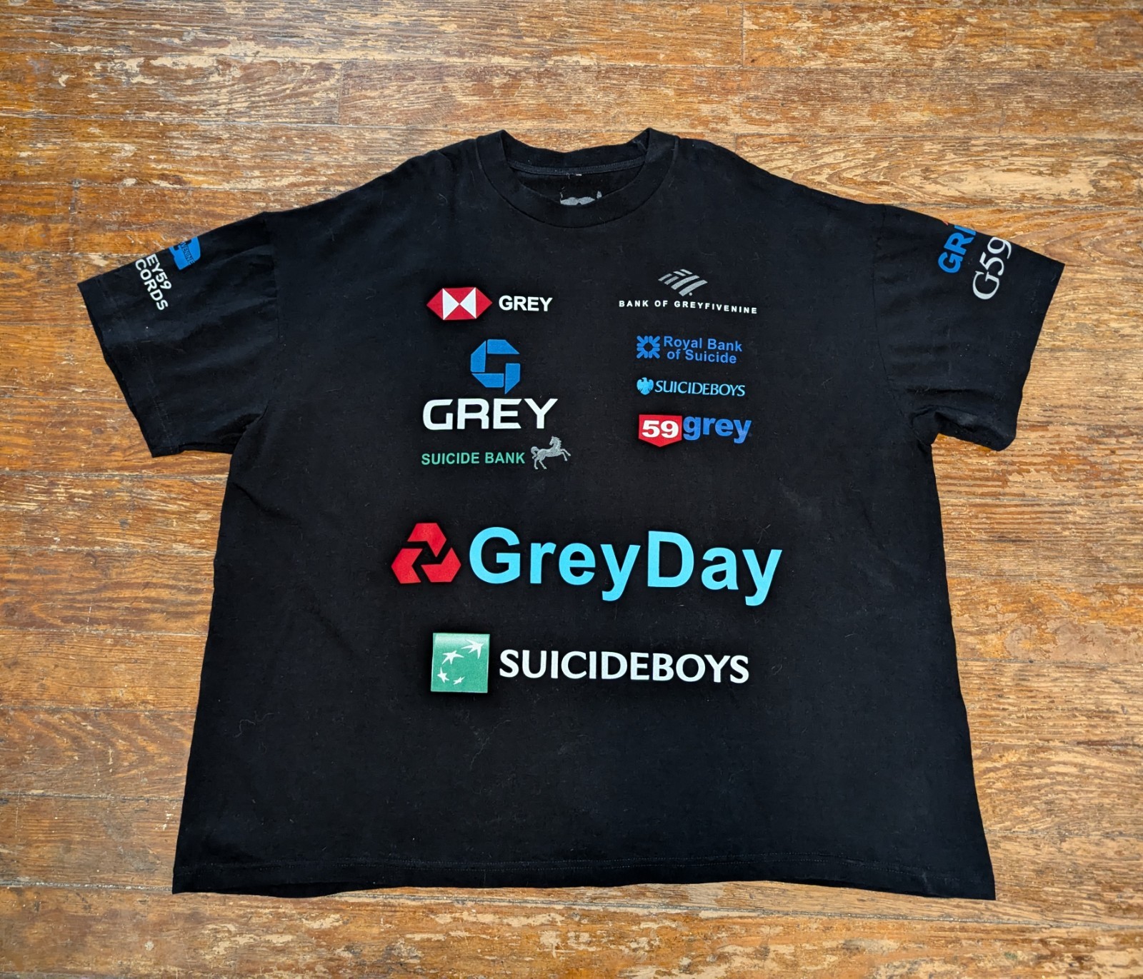 Suicideboys Greyday 24 Bank Shirt 3xl G59 AOP Tour Merch Rap New Orleans GUC