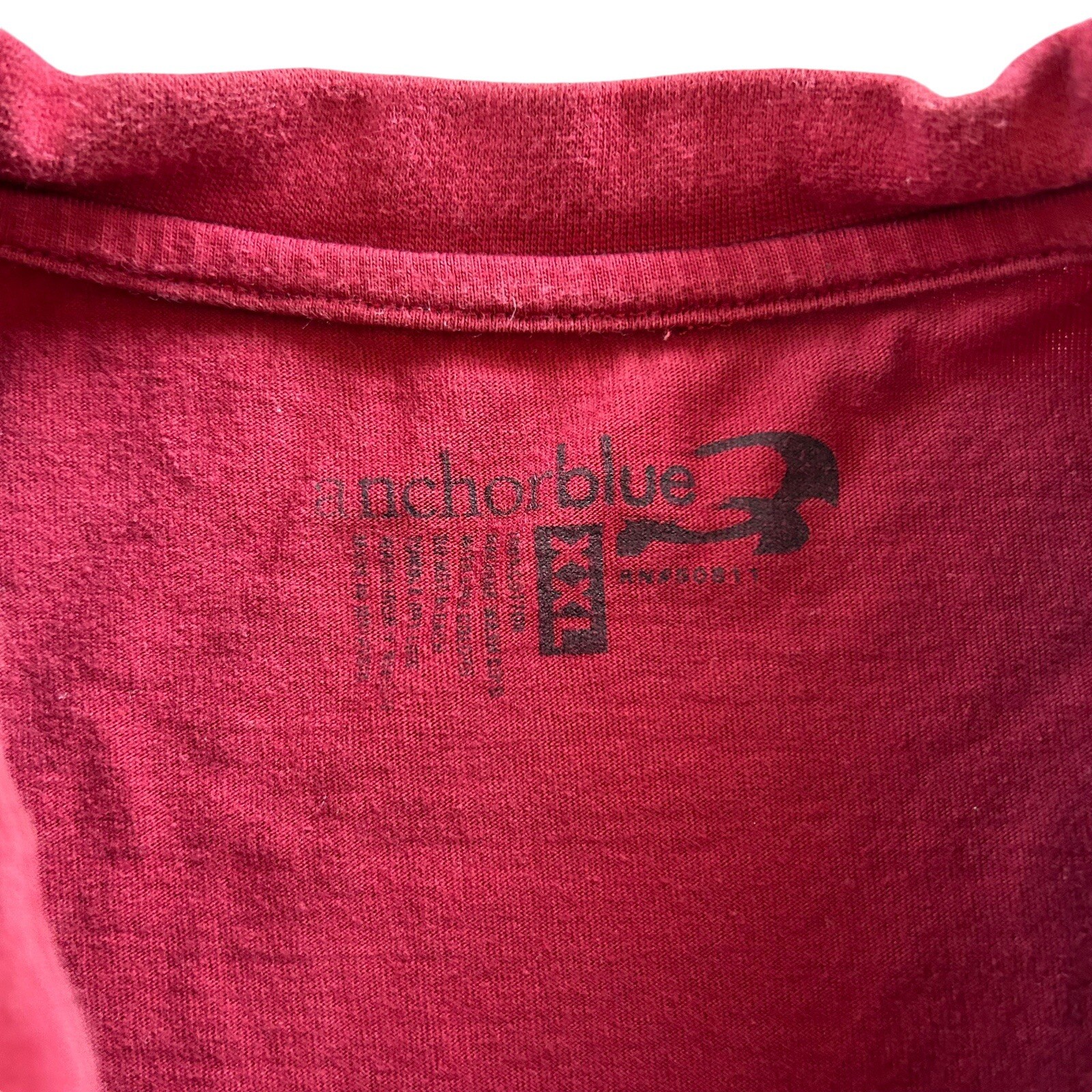 Anchor Blue Brand Red Blank Good Quality Shirt Skater Grunge Men&rsquo;s Size 2XL