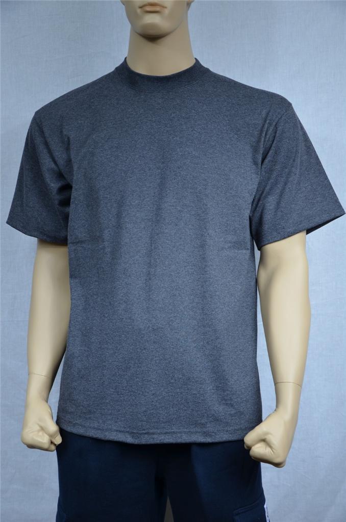 1 NEW SHAKA WEAR SUPER MAX HEAVY WEIGHT T-SHIRT CHARCOAL TEE PLAIN S-5XLT