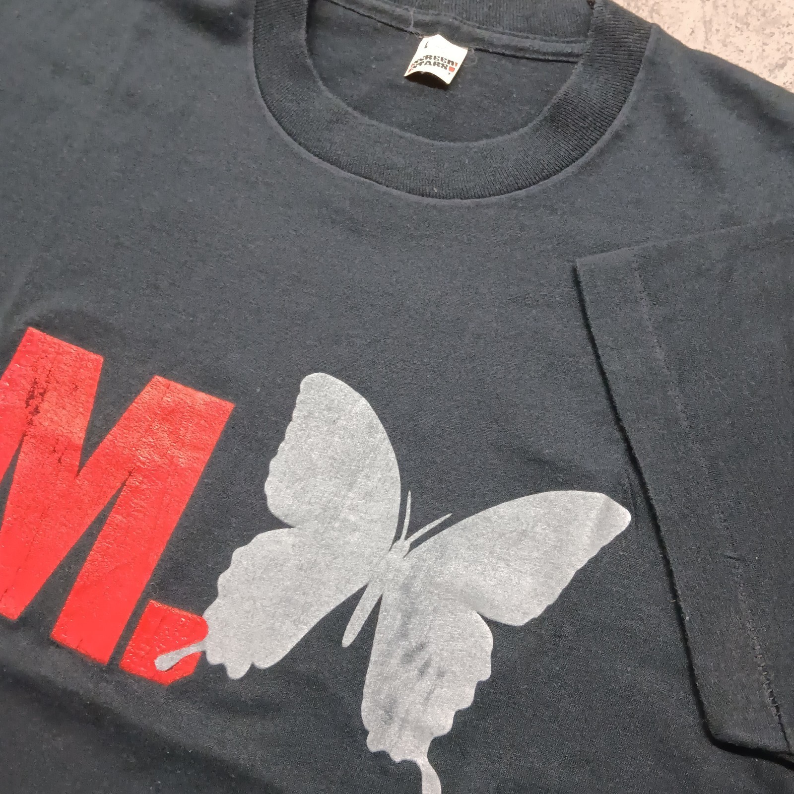 Rare 80s Vintage M. Butterfly David Henry Hwang Broadway Merch Shirt L 20×26.5