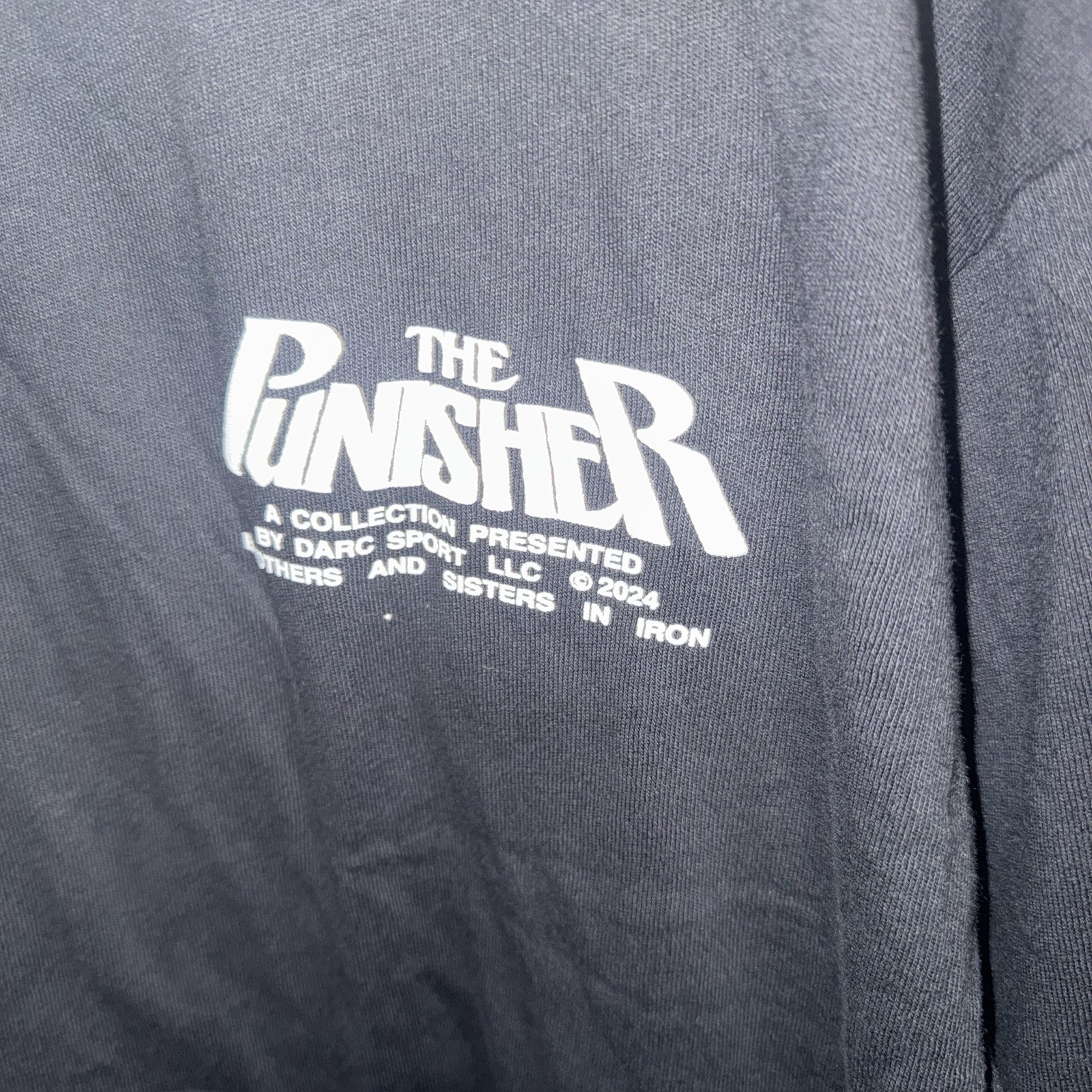 Darc Sport x Marvel Hero Series The Punisher Tee Size Large Black/Purple NEW