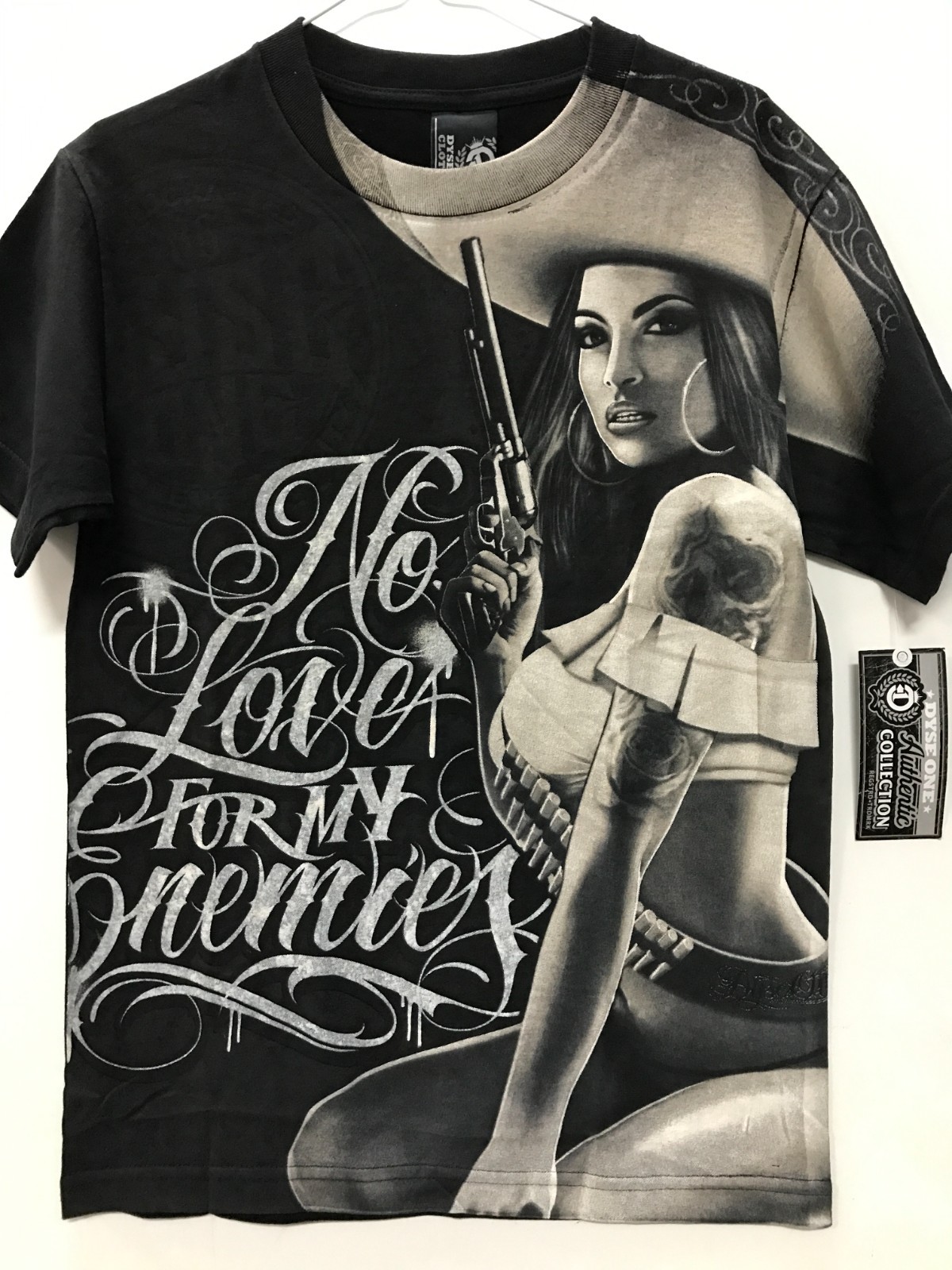 Dyse One Men&rsquo;s T-Shirt « No Love » Black. Sold As Is.