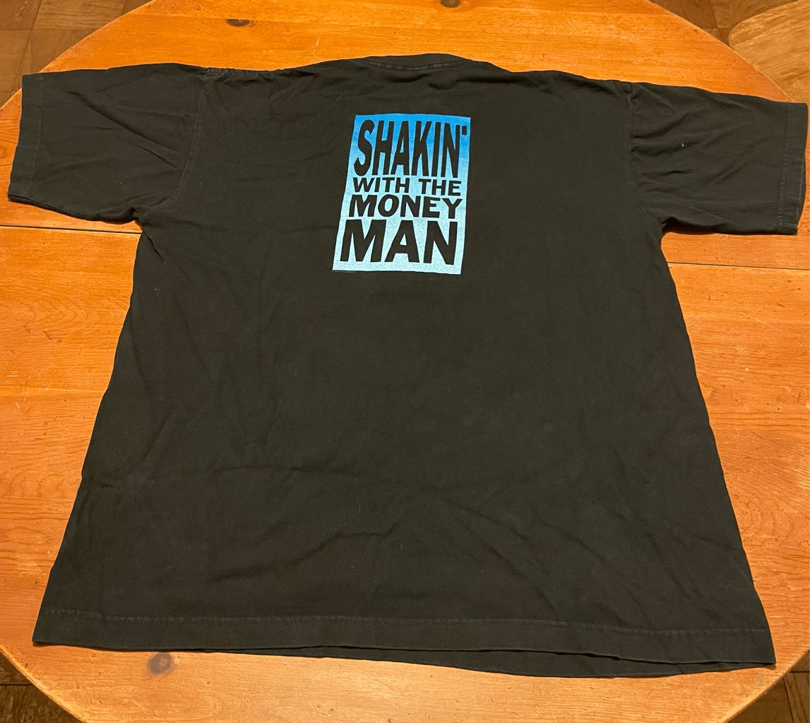Vintage 1994 Eddie Money T Shirt Shakin With The Money Man XL Black Music OG