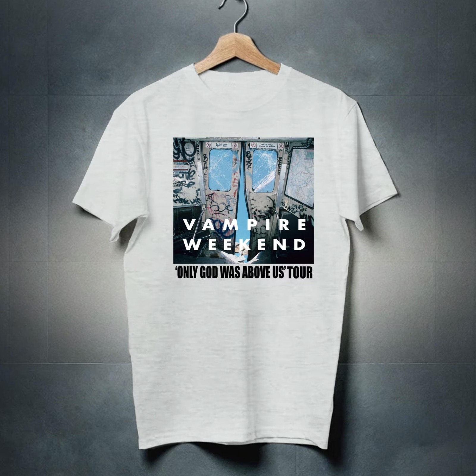 Vintage Vampire Weekend Only God Was Above Us S-4XL Unisex Cotton Tee Shirt ST3