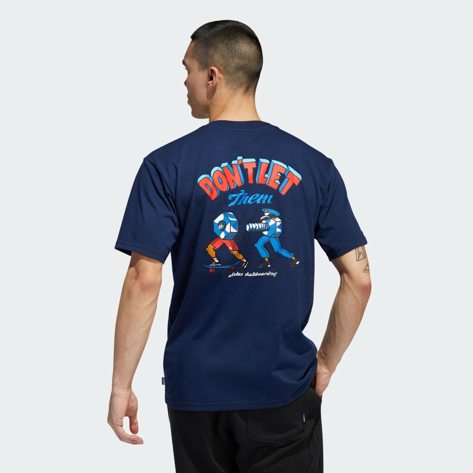 Adidas Skateboarding Pocket T-Shirt Collegiate Navy Men&rsquo;s Medium Large XL BNWT