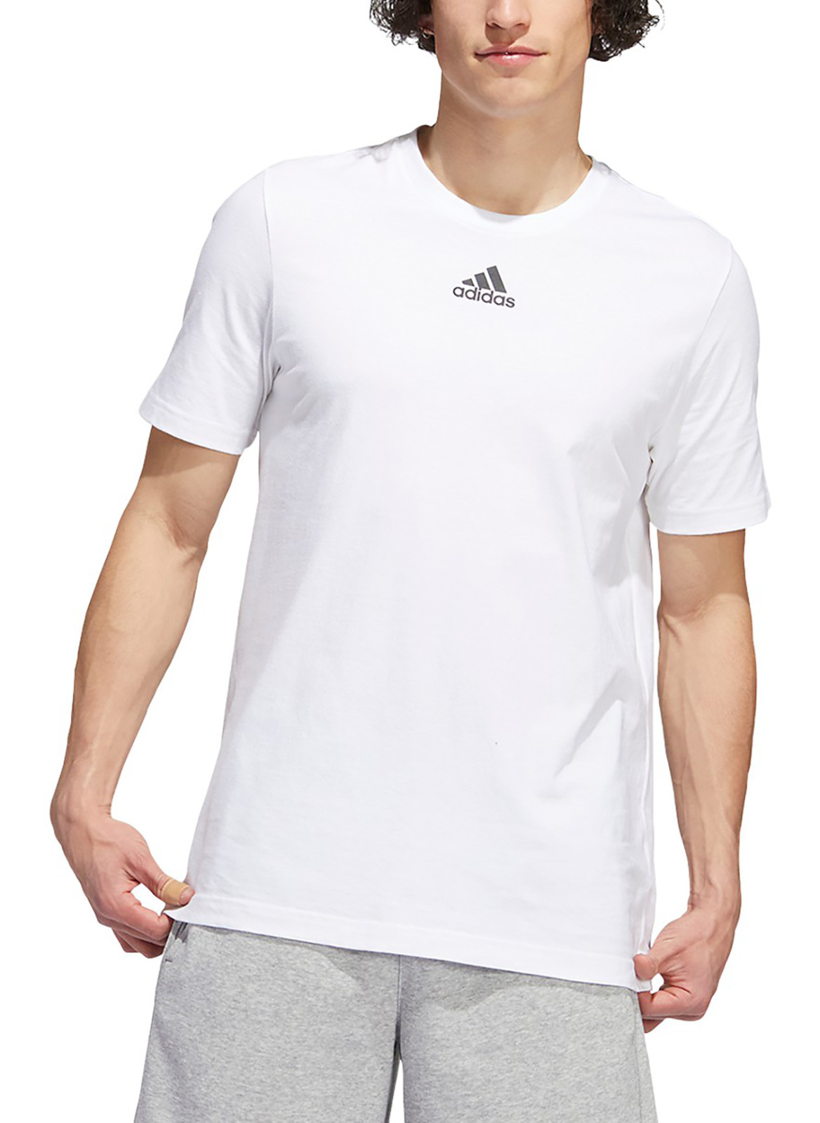 Adidas Men&rsquo;s Fresh SS Tee, Style# HS0843, Size L, Color White / Black