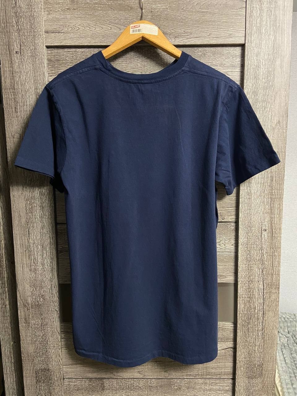 Velva Sheen Blue Pocket T-Shirt Men&rsquo;s L Heavyweight Seamless Made in USA Vintage