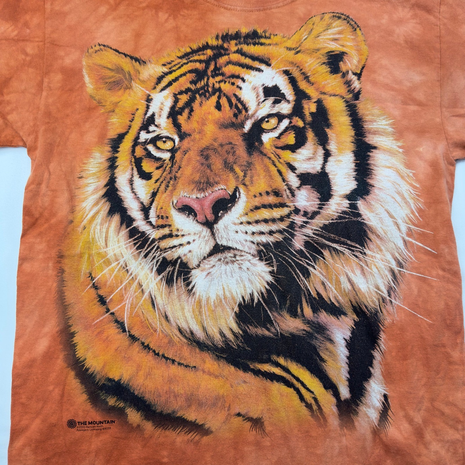 Vtg The Mountain Shirt Men&rsquo;s Medium 2000 Barbara Keith Orange Tie Dye Tiger King