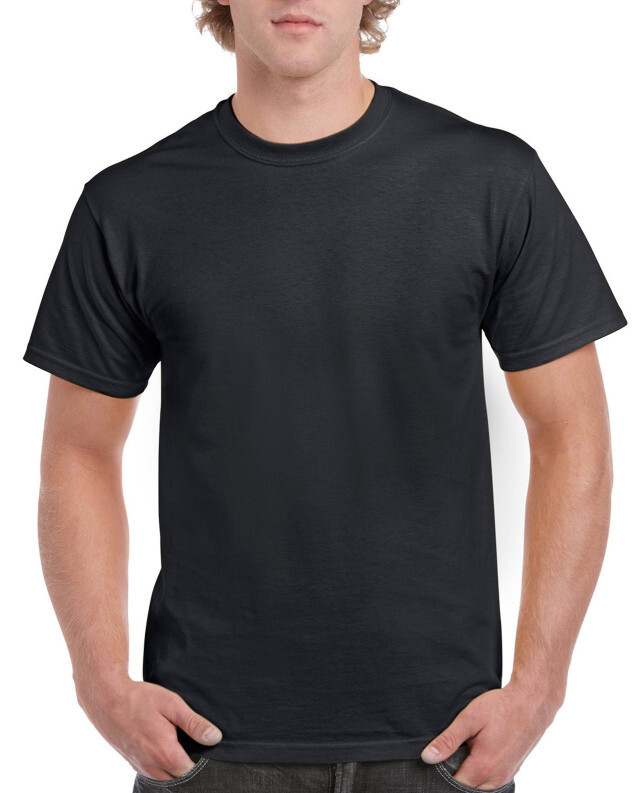 6 PACK Gildan G2000 Men&rsquo;s Ultra Cotton Sleeves Tee Plain T-Shirt Black / White