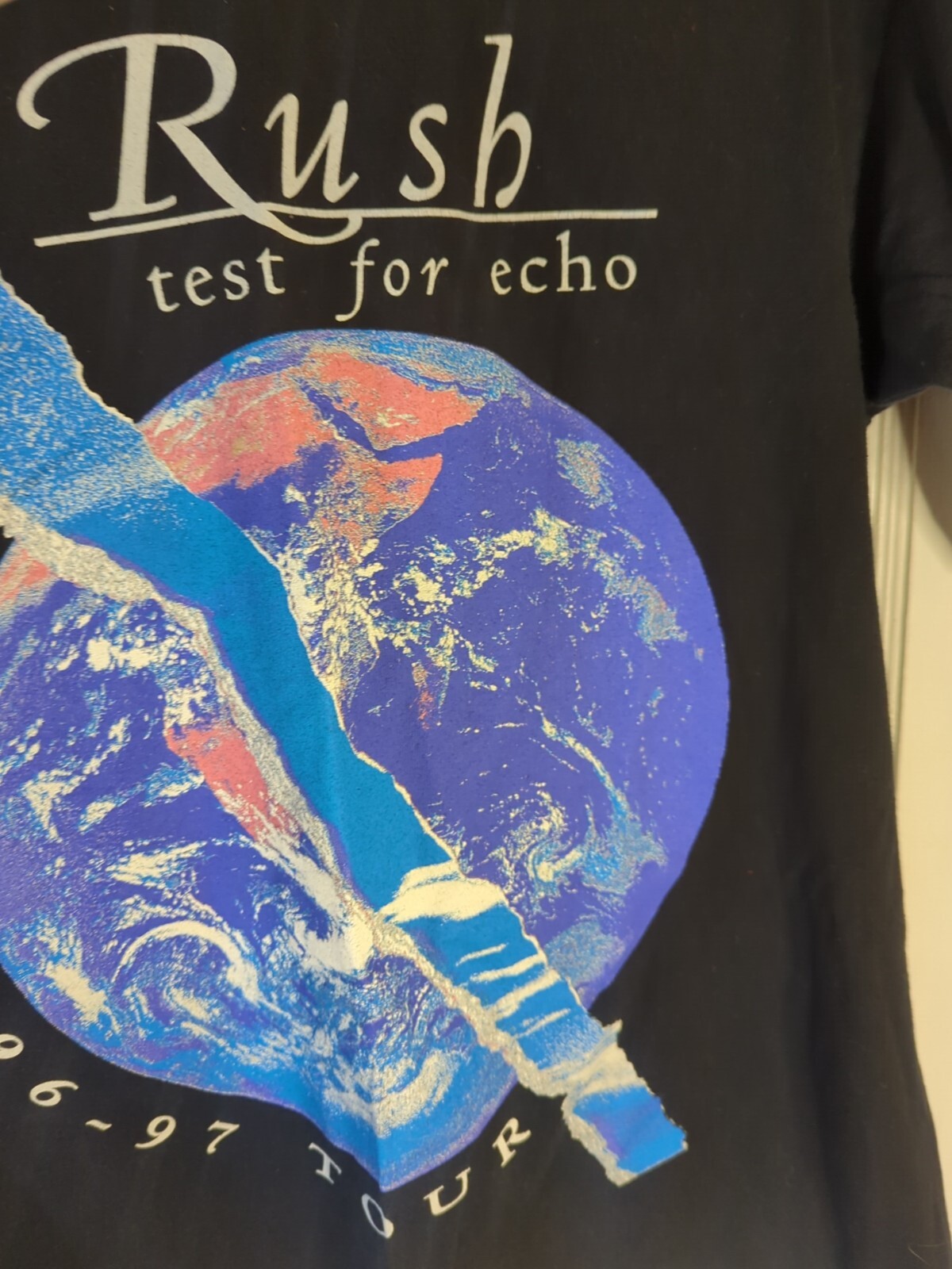 Vintage Rush Test for Echo 1996-97 Tour Band Single Stitch T-Shirt Size Large US