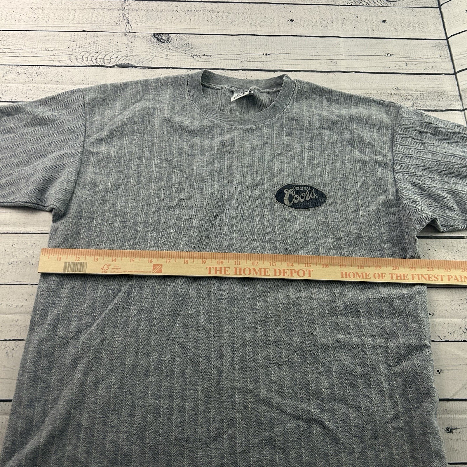 Vintage Coors Original Cal Cru Short Sleeve T Shirt Men&rsquo;s Large Gray