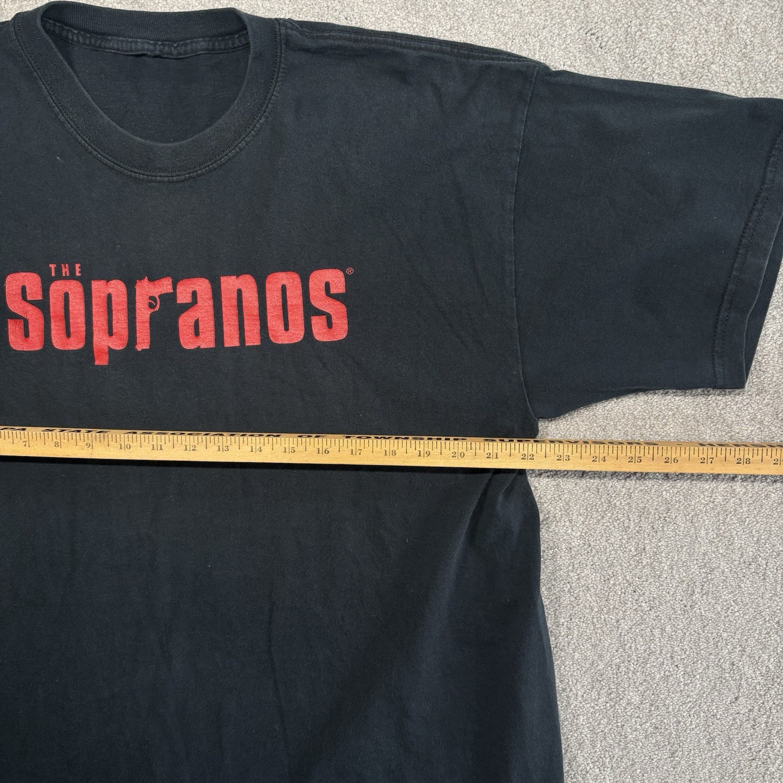 The Sopranos Y2K T Shirt Black Red HBO Merchandise Men’s Size XL Vintage