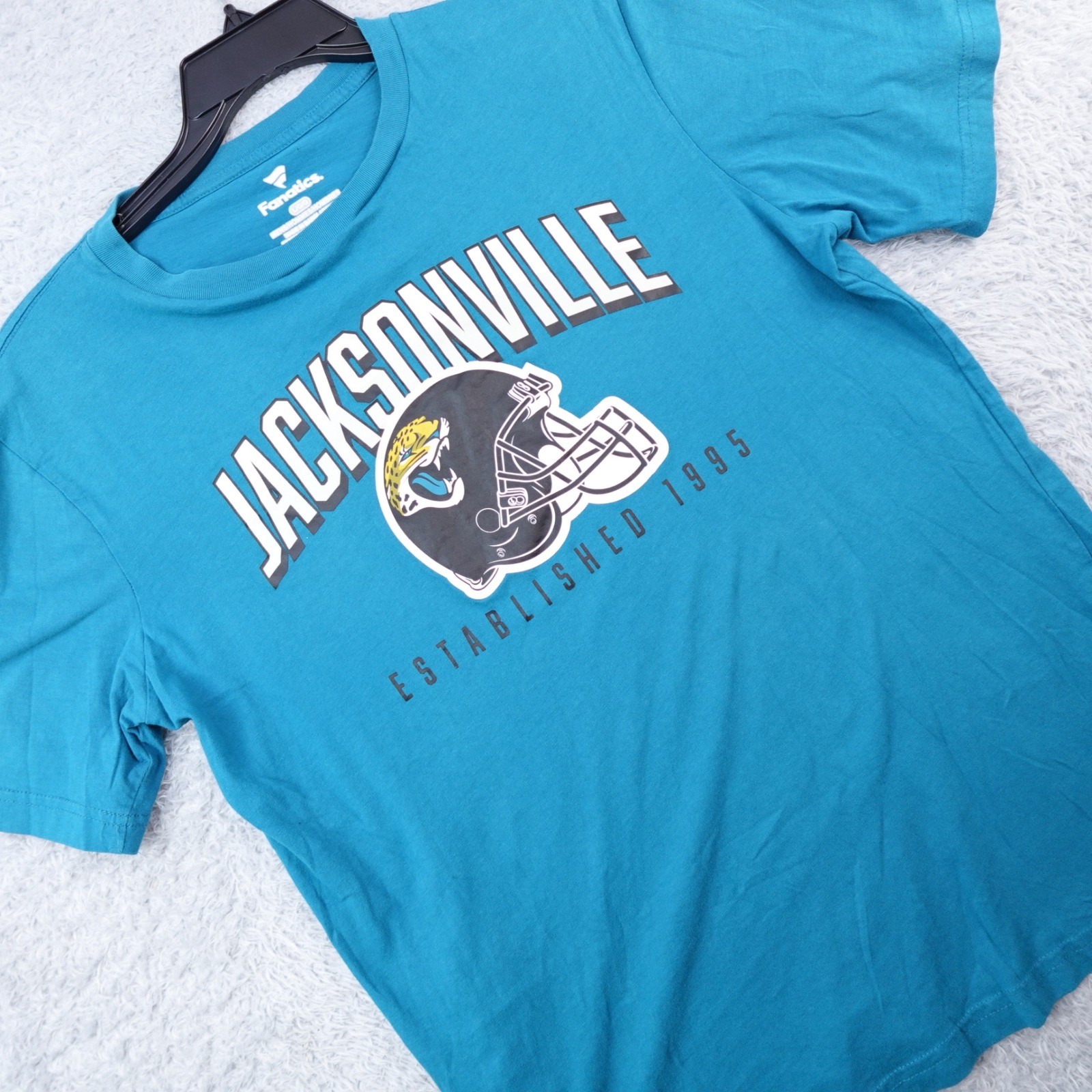 Fanatics Jacksonville Jaguars Teal T-Shirt Mens Large Established 1995 NFL