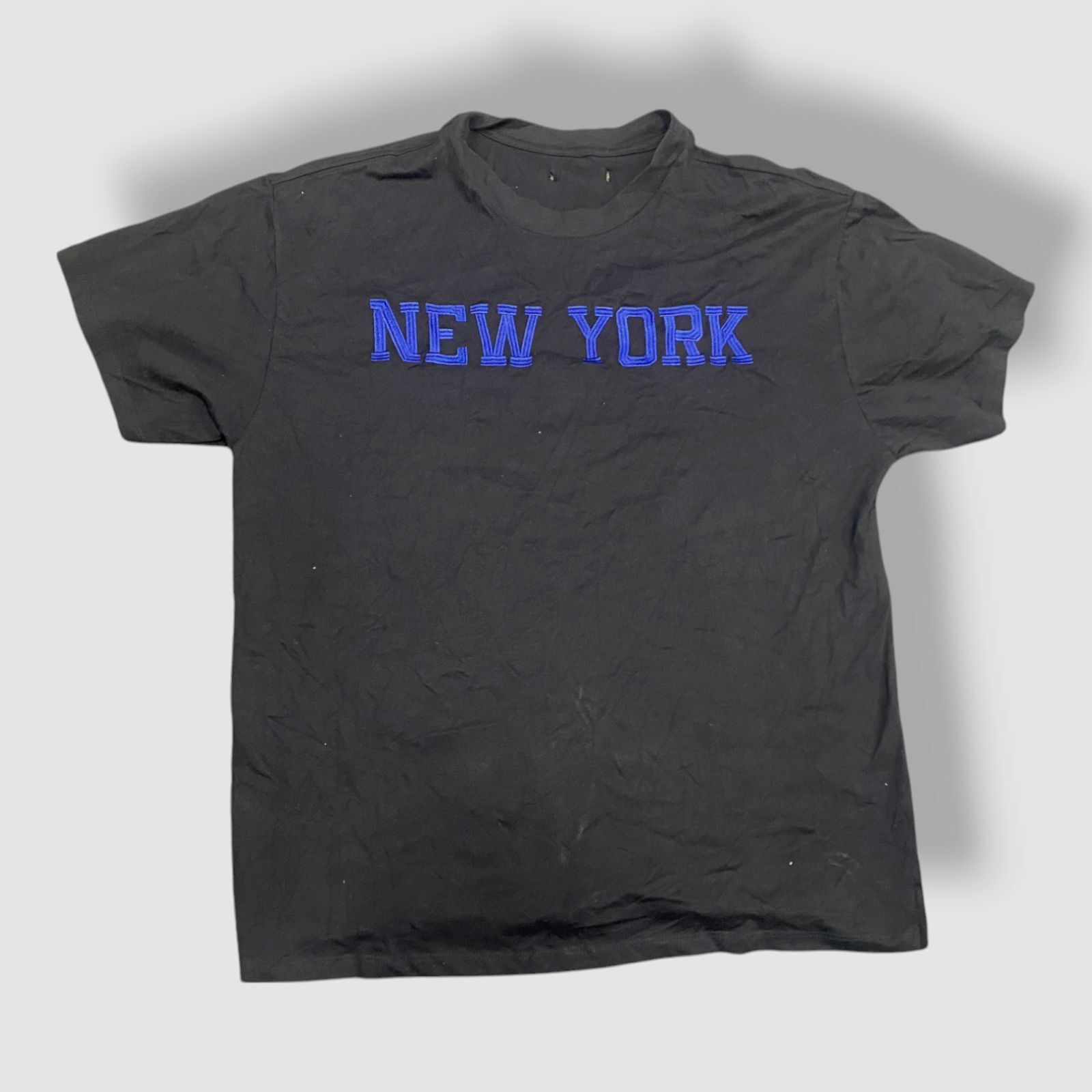 And Now This Mens Black Oversized-Fit Embroidered New York T-Shirt Size L