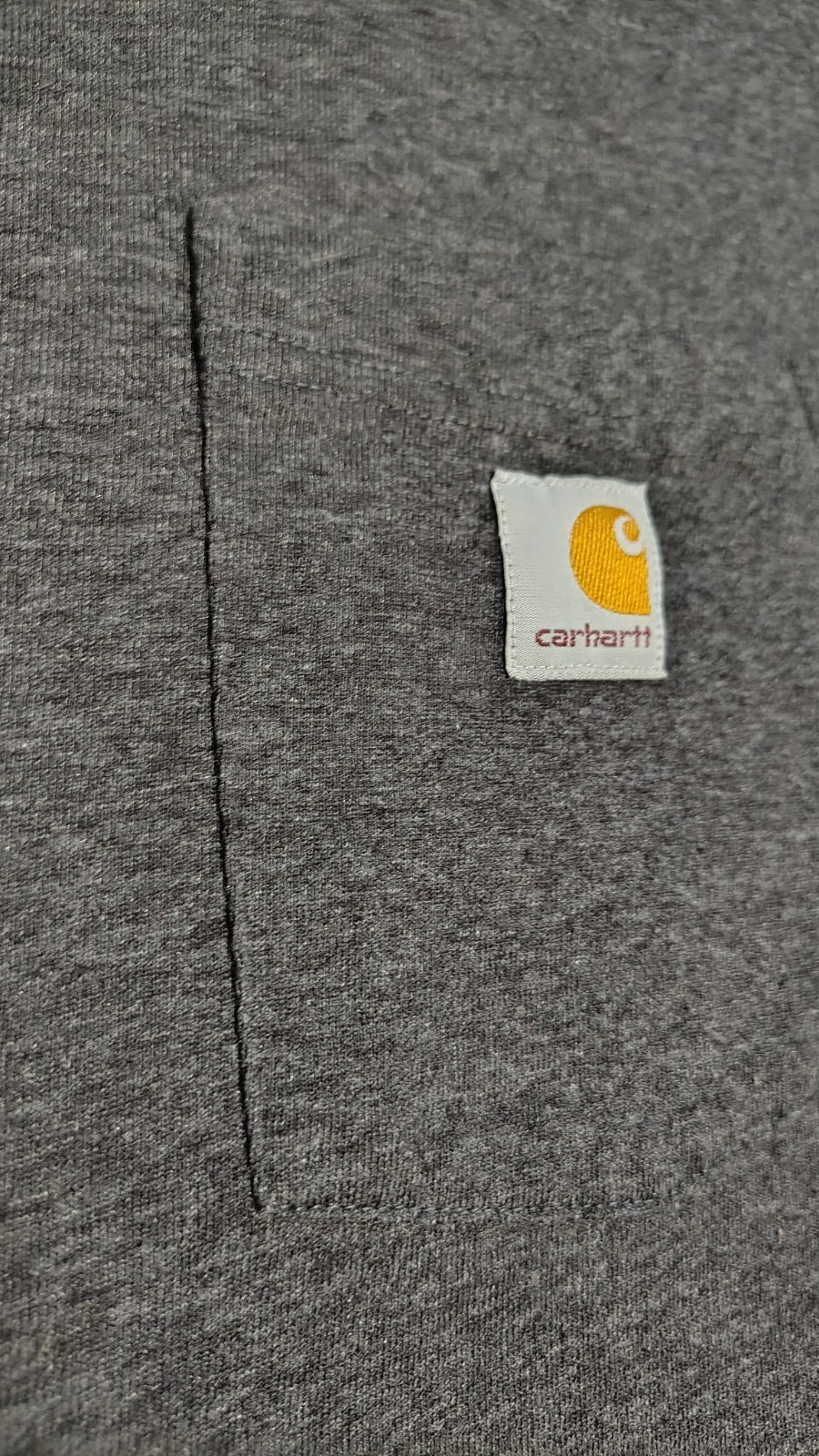Carhartt Men&rsquo;s Crew Neck T-shirt Dark Gray 2x TALL W/ Pocket Loose Fit Relaxed