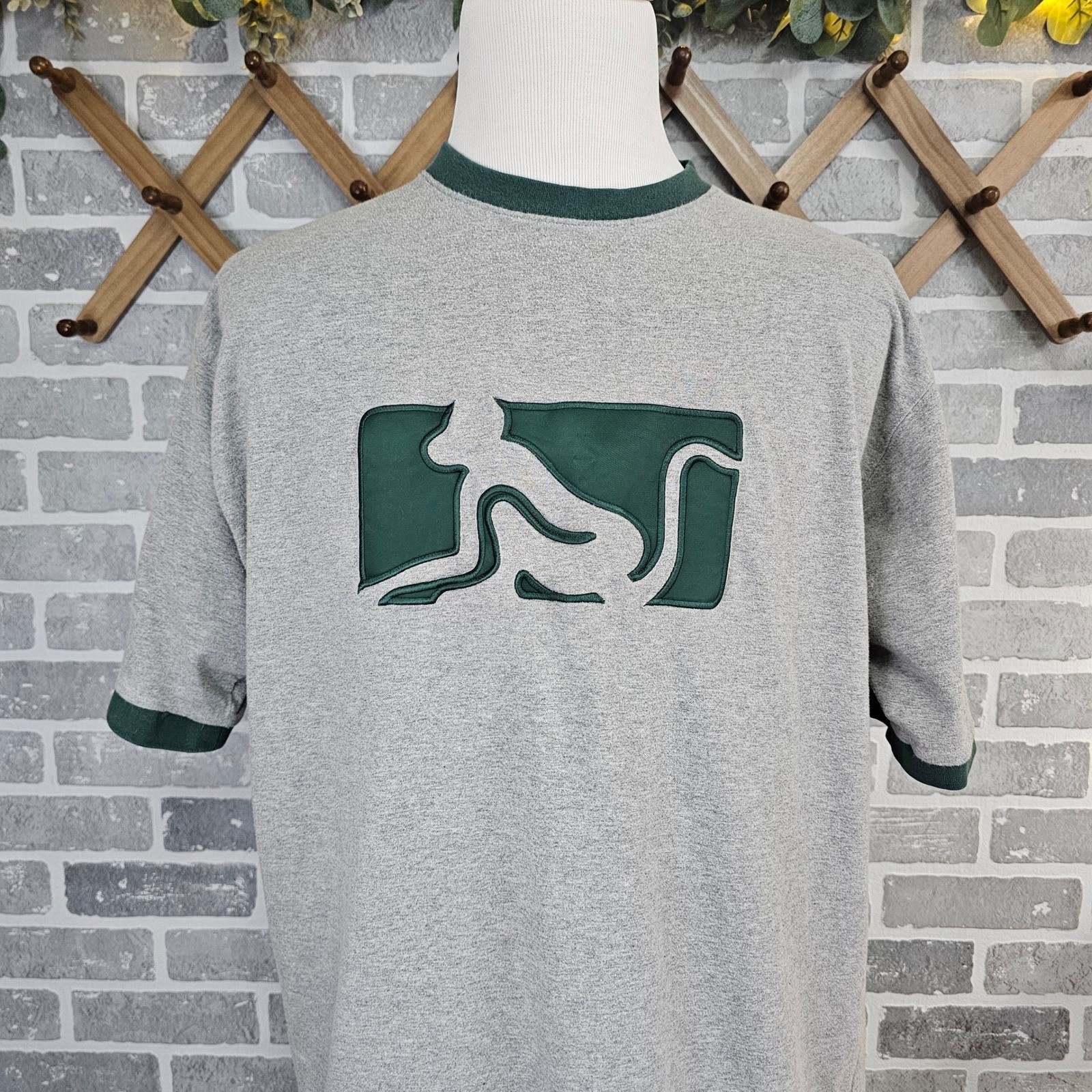 Y2K Drunknmunky Kangaroo Logo Ringer Tee Skater Streetwear Skater Men&rsquo;s 2XL