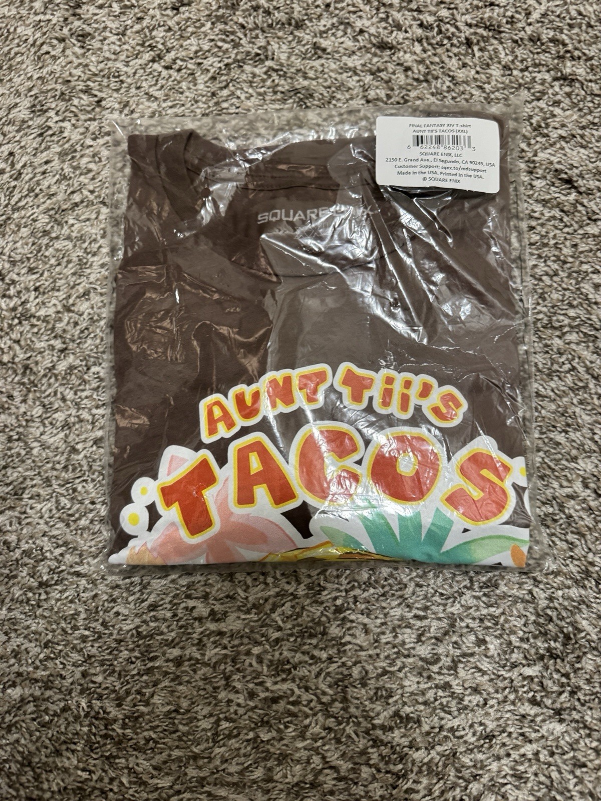 Square Enix Final Fantasy XIV shirt AUNT TII&rsquo;S TACOS Size XXL – NEW SEALED