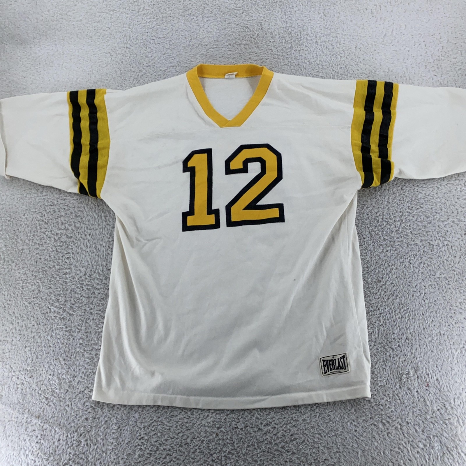 Vintage 70s Everlast Jersey Shirt Medium/Large Football USA Boxing Athletic #12