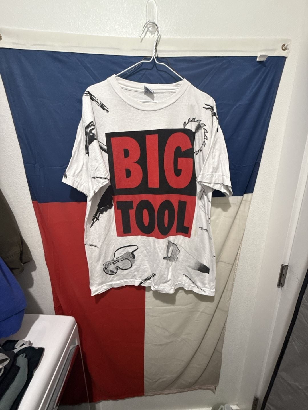 Vintage 1993 Home Improvement Big Tool All Over Print T-Shirt XXL