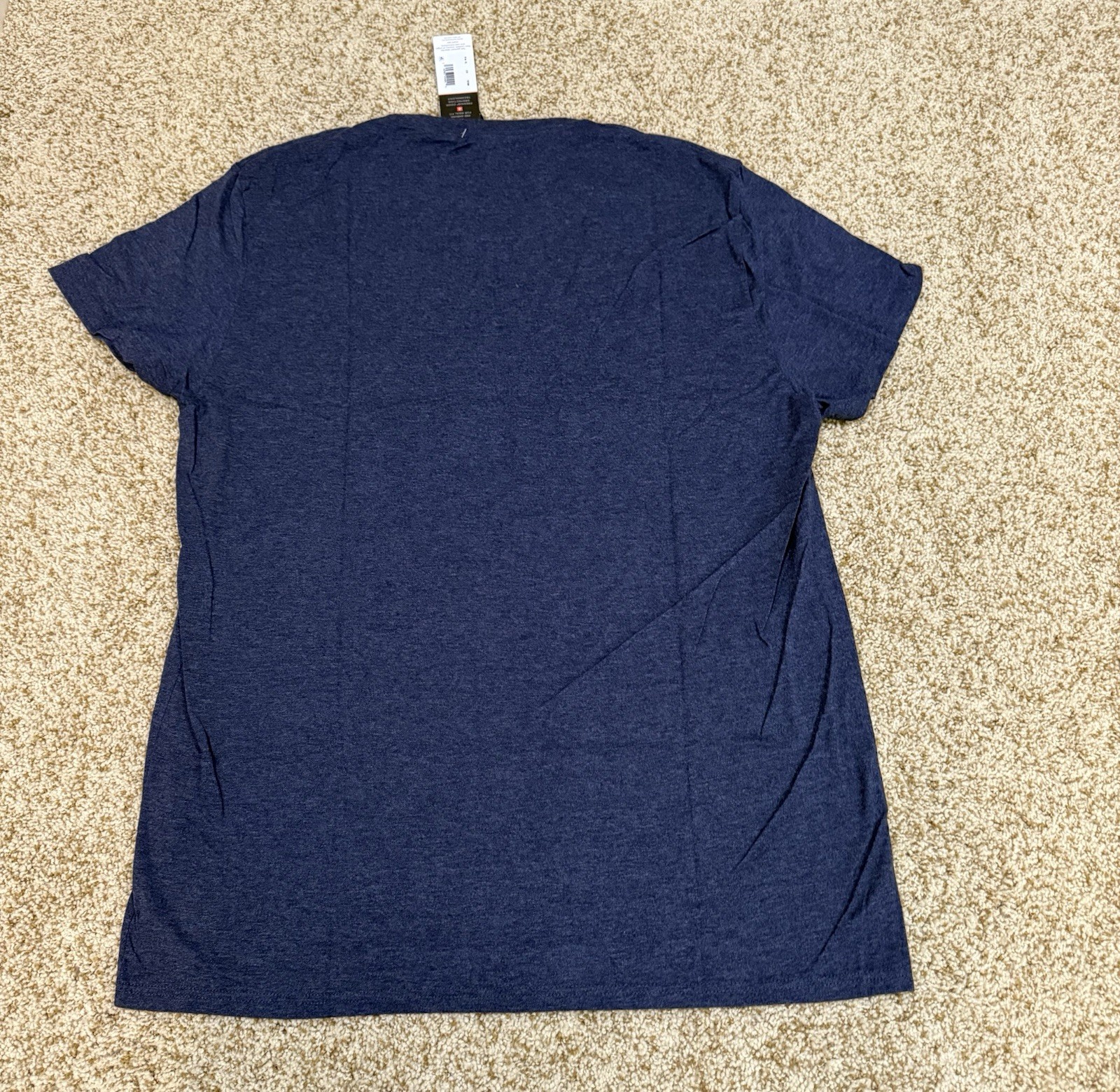 Hanes Mens Essentials ,3 Crewneck Navy Blue Short Sleeves T-shirts Size XL